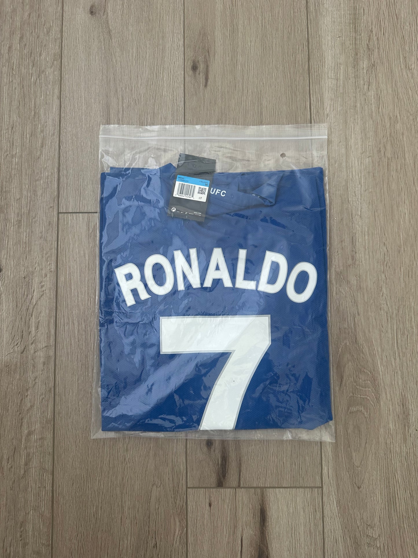 Manchester United Ronaldo 2009 Soccer Jersey Away Blue Champions Men Football
