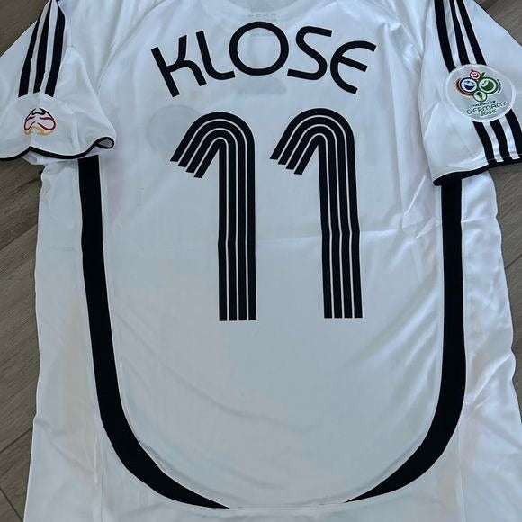 Germany Miroslav Klose 2006 Soccer Jersey Home FWC #11 size white Men Football