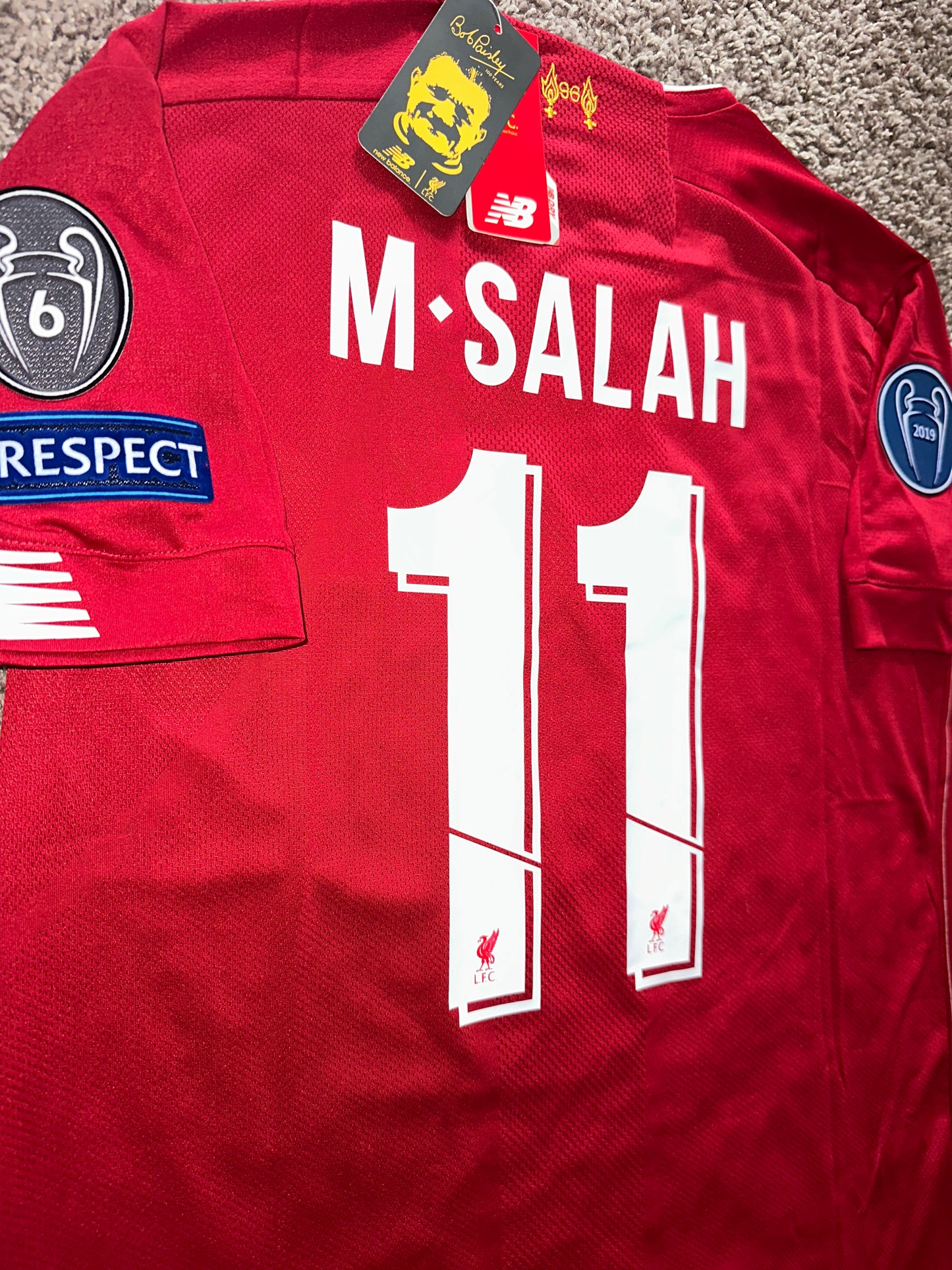 Liverpool M. Salah Soccer Jersey 2019 Red Home Men