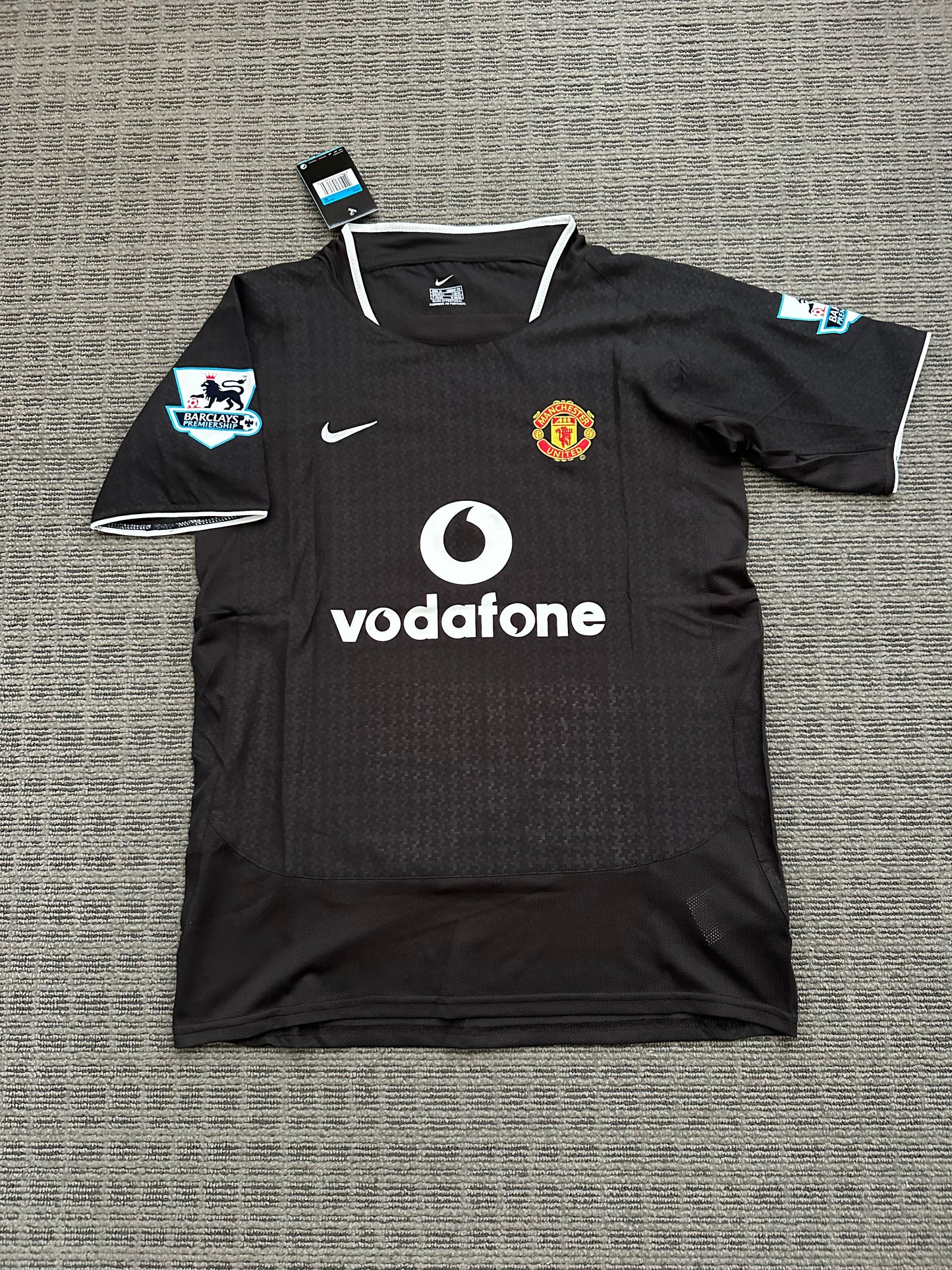 Manchester United Retro Cristiano Ronaldo #7 Soccer Jersey Black Away 03/04 Men