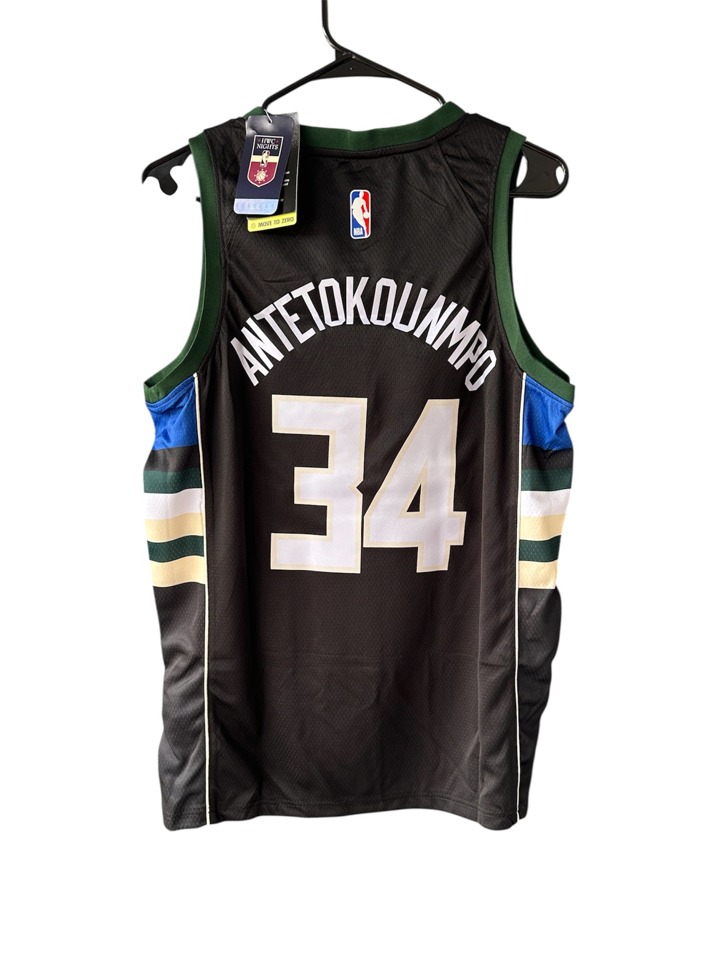 Milwaukee Bucks Antetokounmpo #34 Black Statement Edition