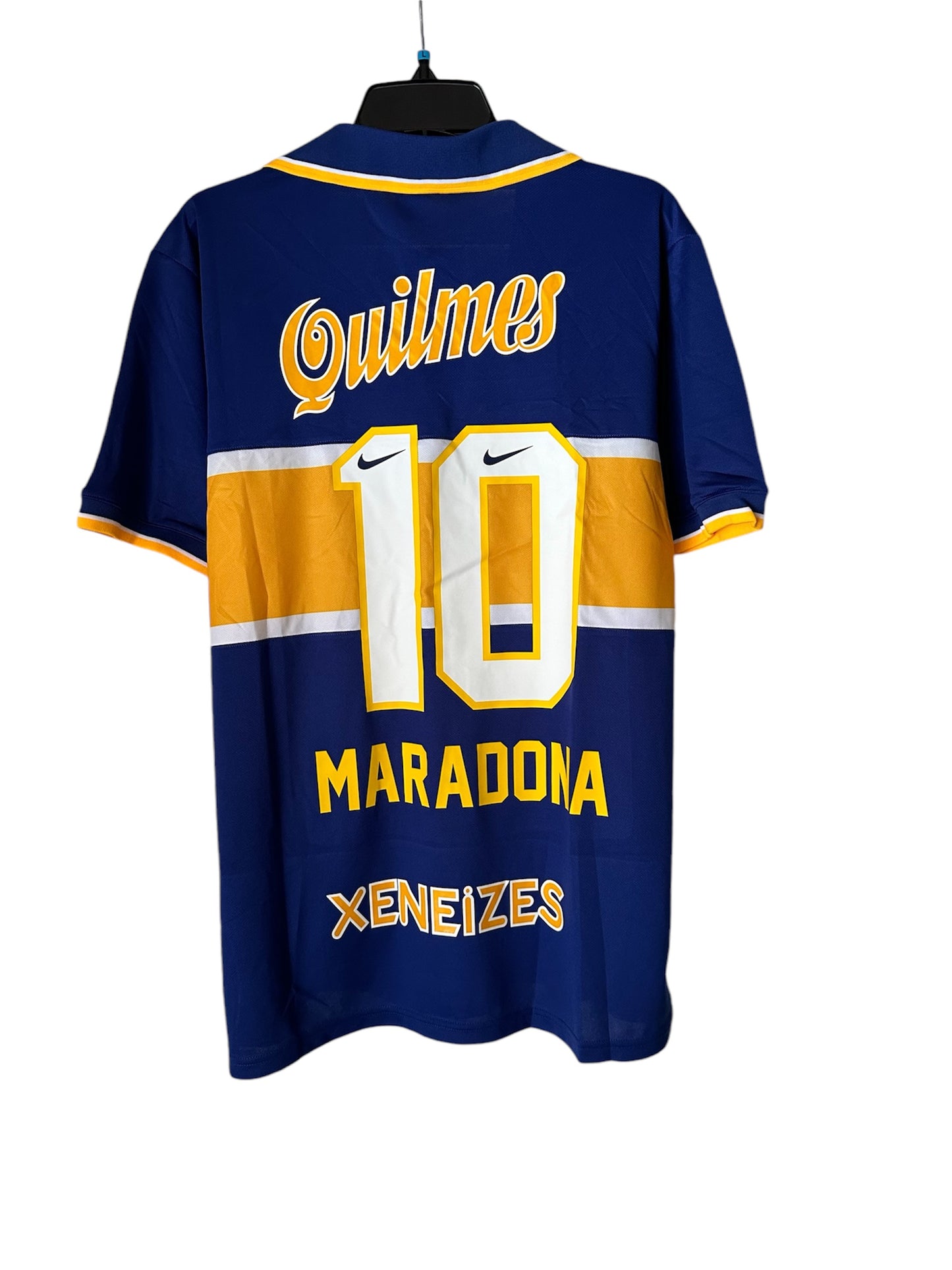 Maradona #10 Boca Juniors Soccer Jersey 96/97 Retro Home Blue Men Size Shirt