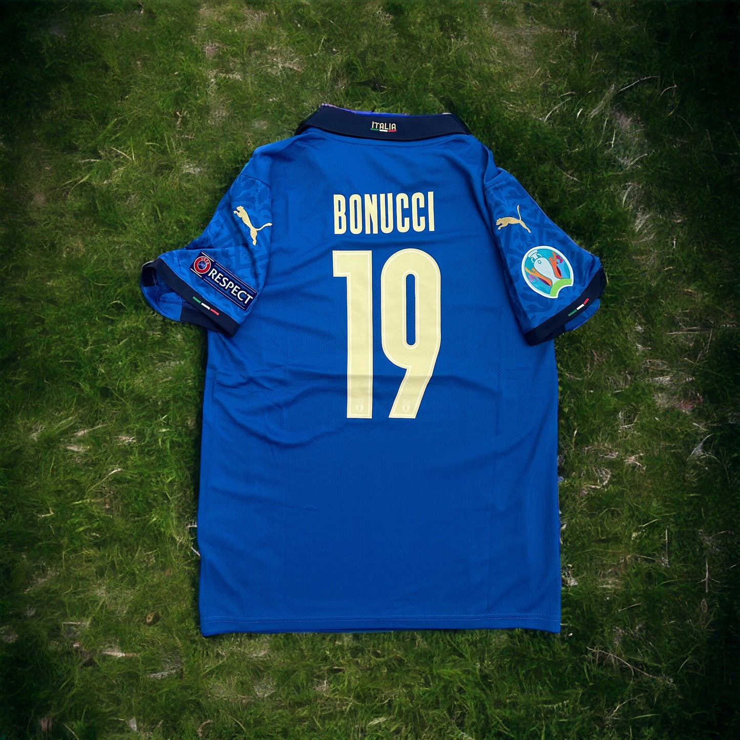 Italy Leonardo Bonucci #19 Soccer Jersey Final Euro 2021 Regular Size men Team