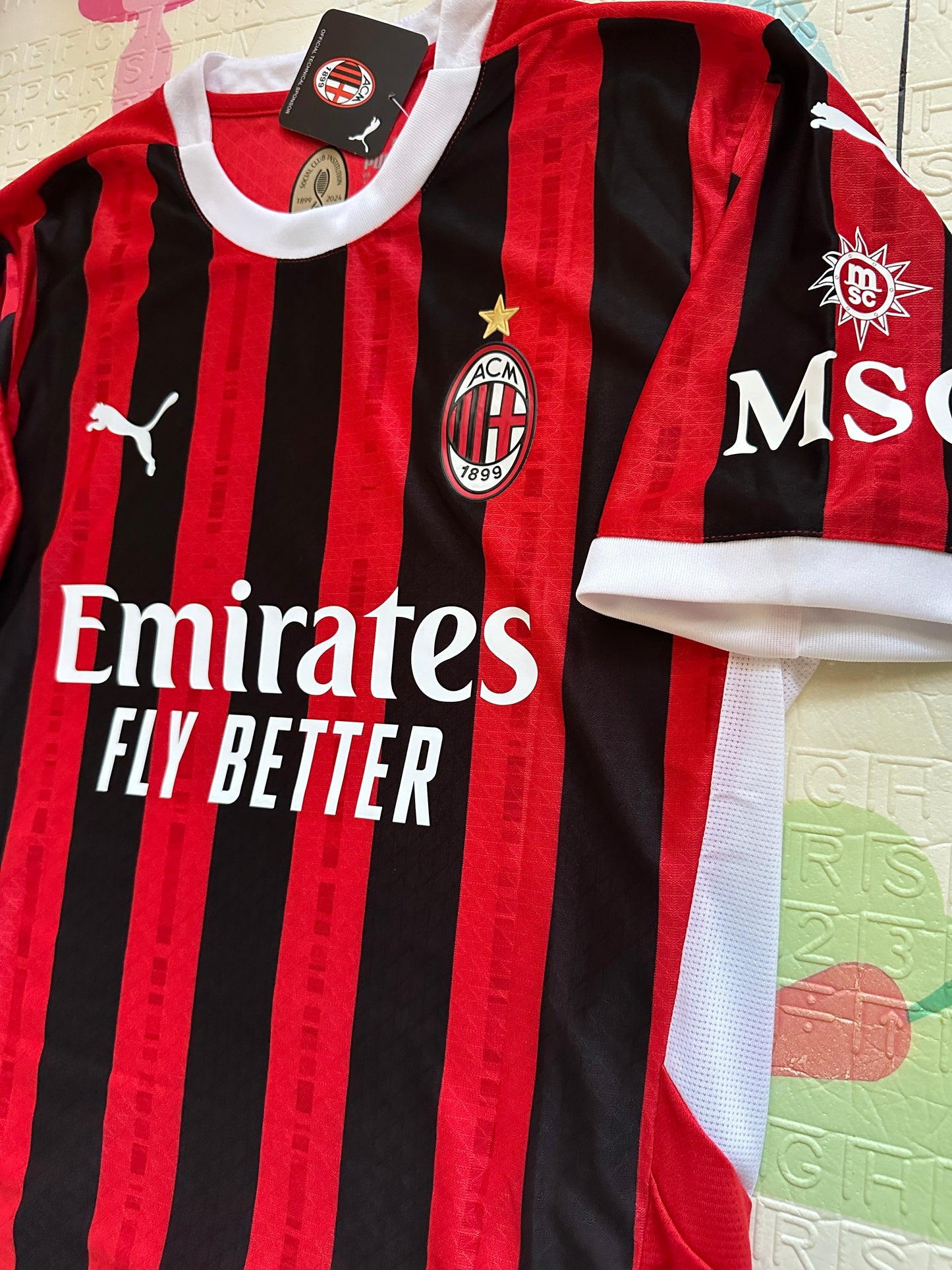 Milan Gimenez Soccer Jersey Red Men Size Player Version