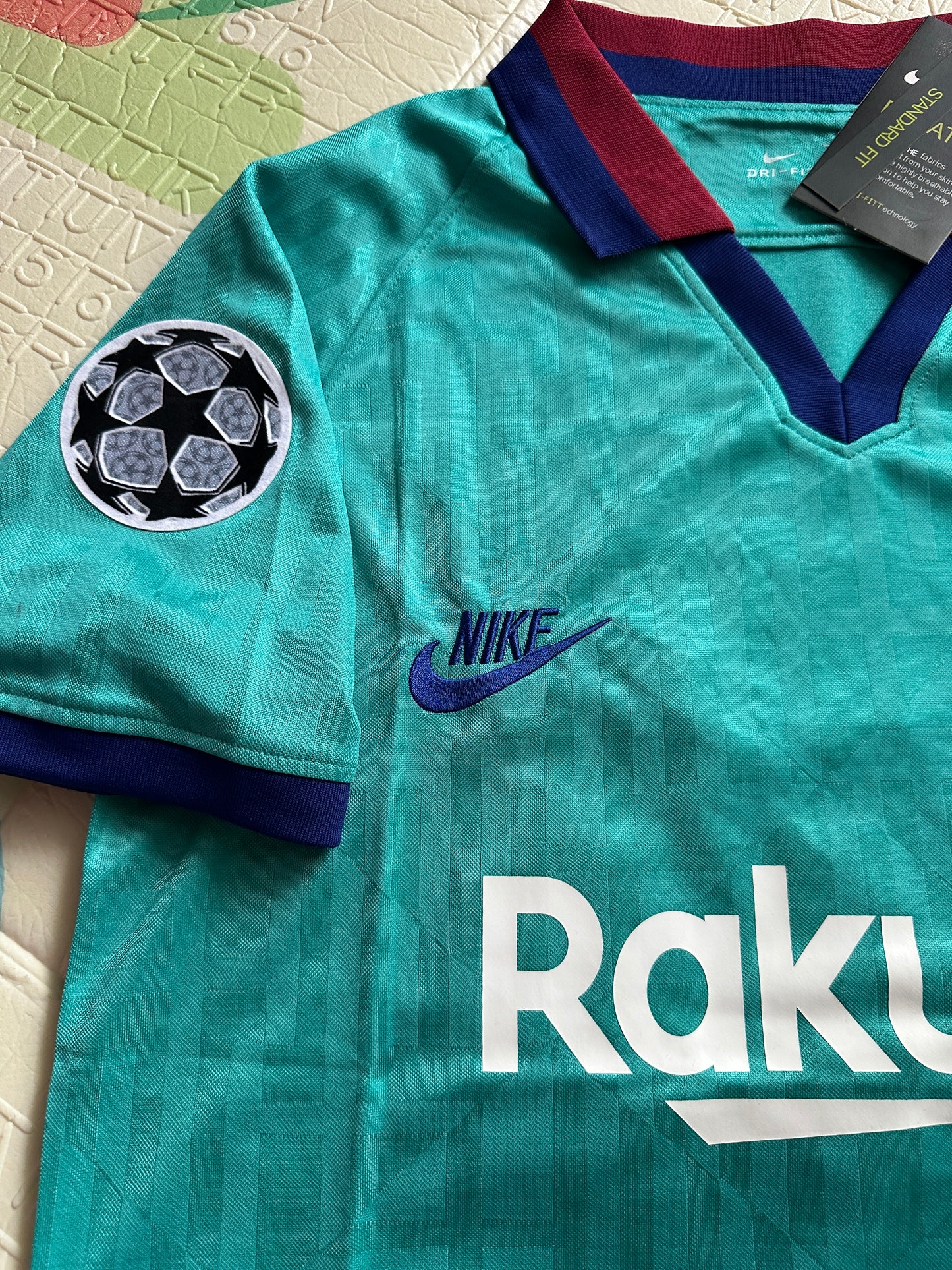 Barcelona 19/20 Messi Third Blue Soccer Jersey Men size