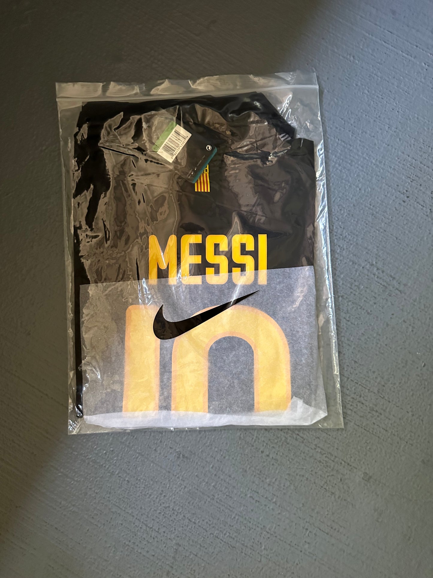 Barcelona Lionel Messi #10 Black Retro Soccer Jersey 11/12 Men Size UCL