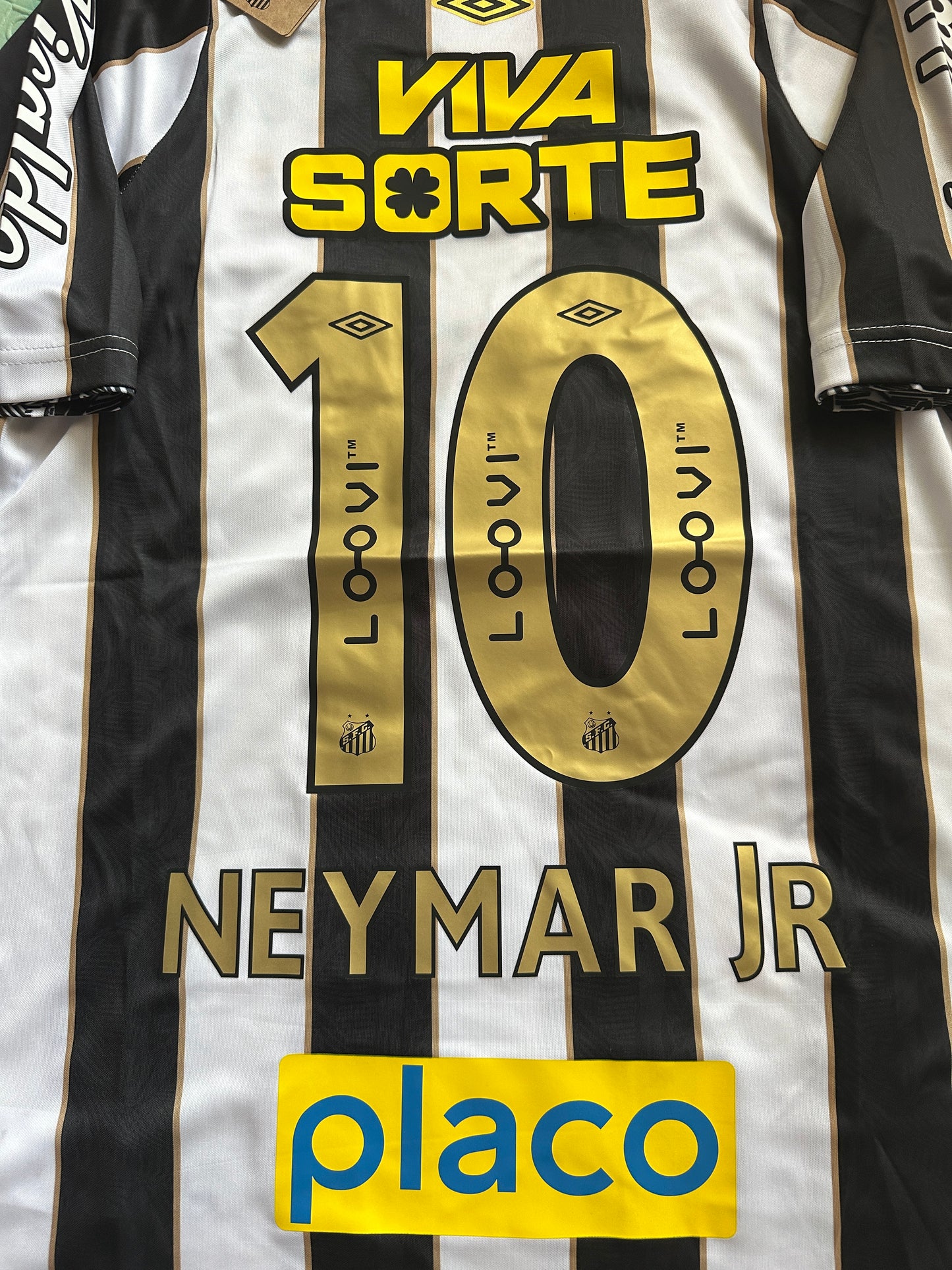 Neymar Jr #11 Santos 24/25 Away Black Soccer Jersey Men True Size Shirt