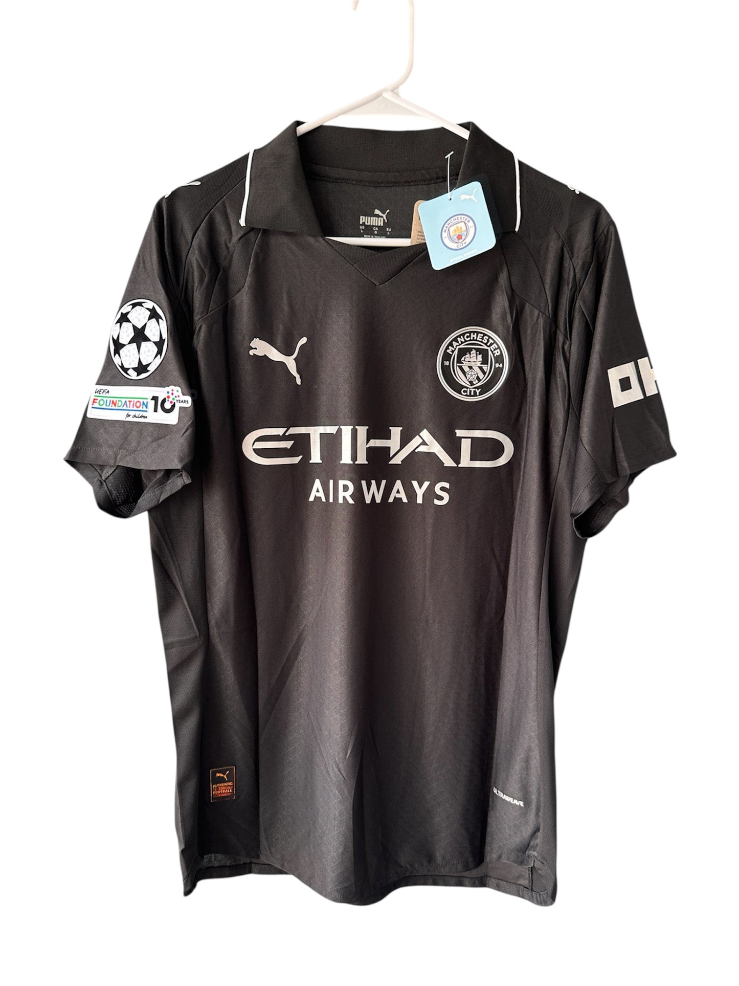 Manchester City Phil Foden #47 Soccer Jersey 2025/26 Black