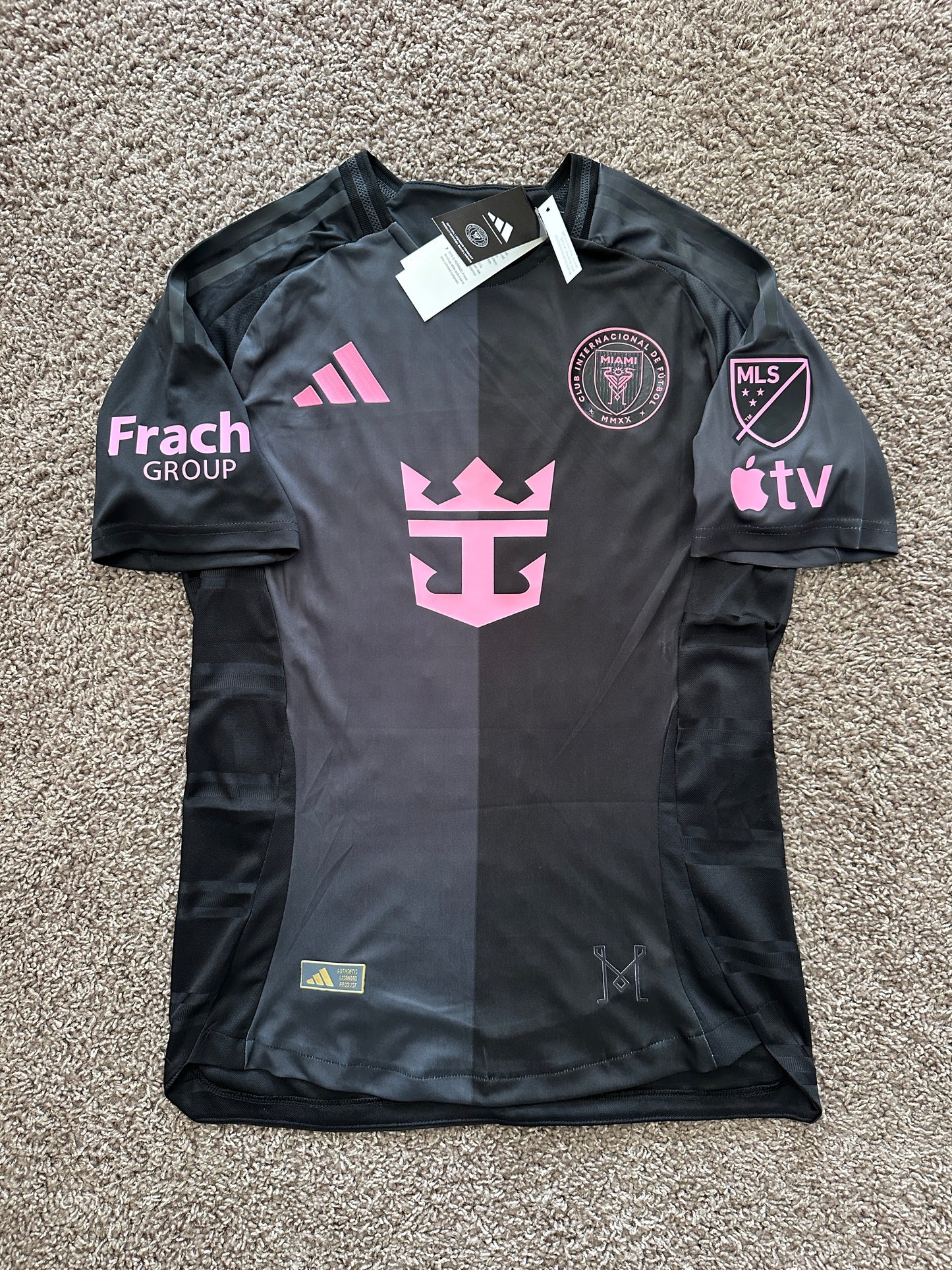 Soccer Jersey Inter Miami Away 2025 Black Lionel Messi #10 Shirt Men size Footba
