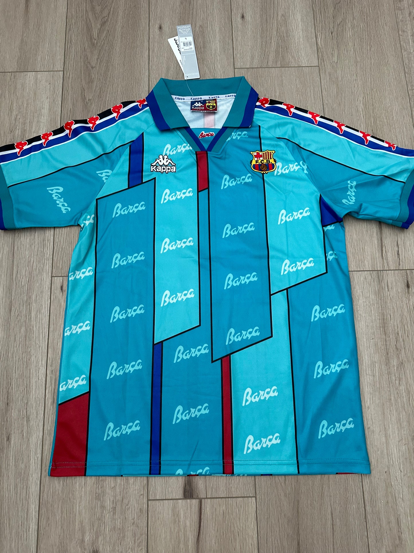 Barcelona 96/97 Luis Enrique #21 Retro Away Jersey Blue Men’s Size
