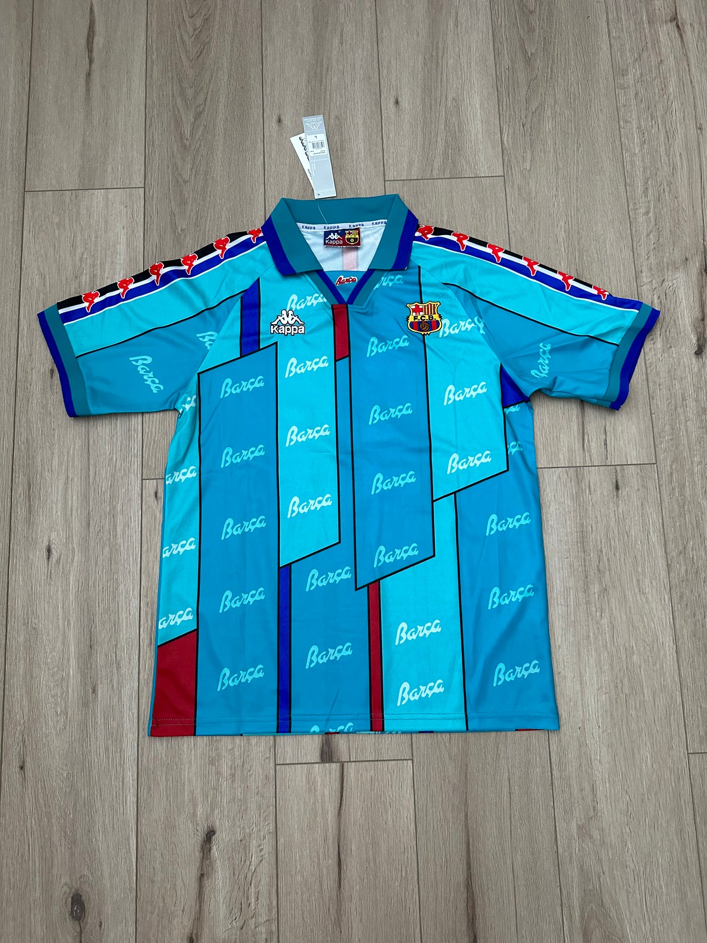Barcelona 96/97 Luis Enrique #21 Retro Away Jersey Blue Men’s Size