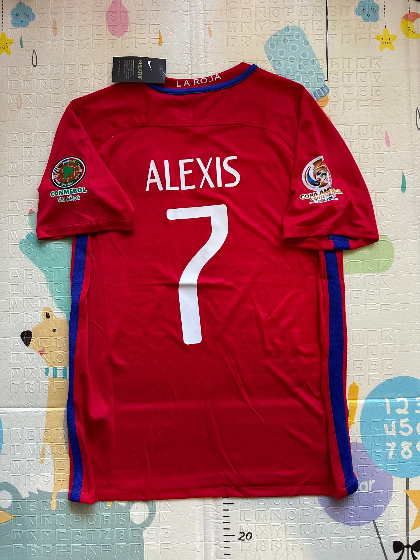 Chile Alexis Sanchez Soccer Jersey 2016 Final Home Red Men