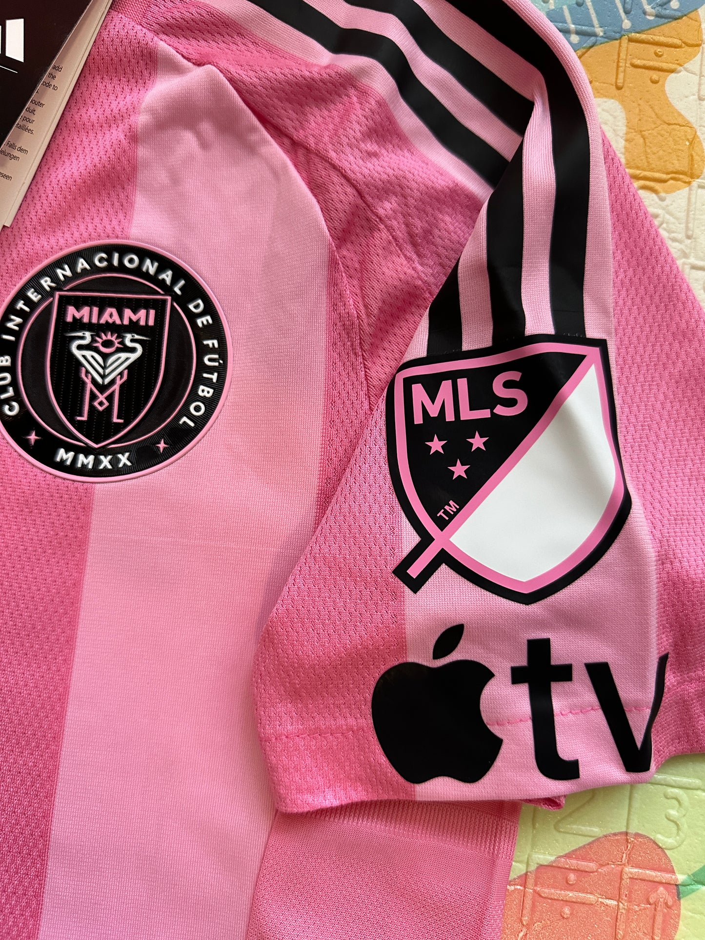Inter Miami Messi #10 Soccer Jersey Pink 2025 Home Fan Men Size Shirt