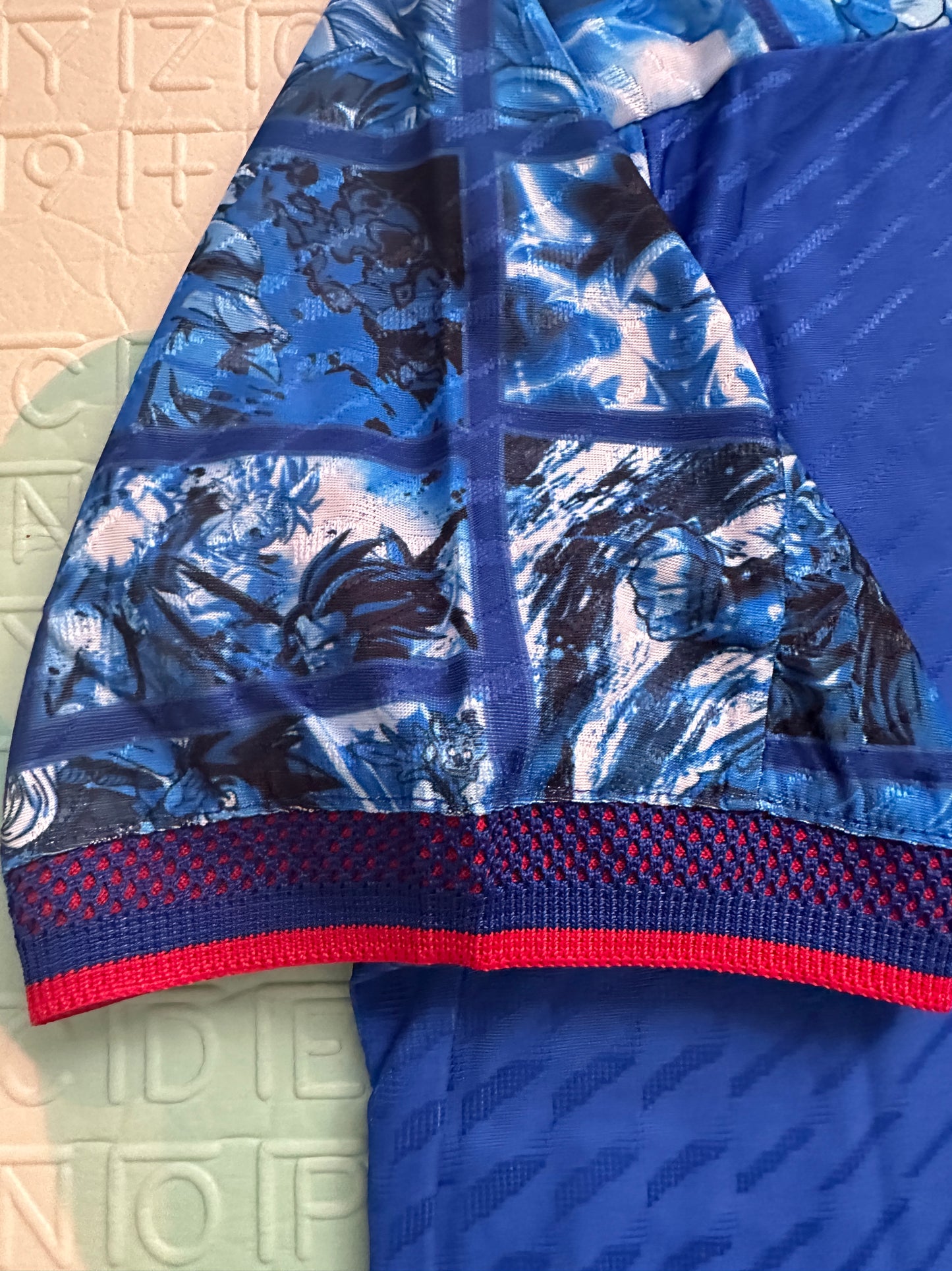 Japan Dragon Ball Z Soccer Jersey Blue Special Edition Anime Men Size Shirt