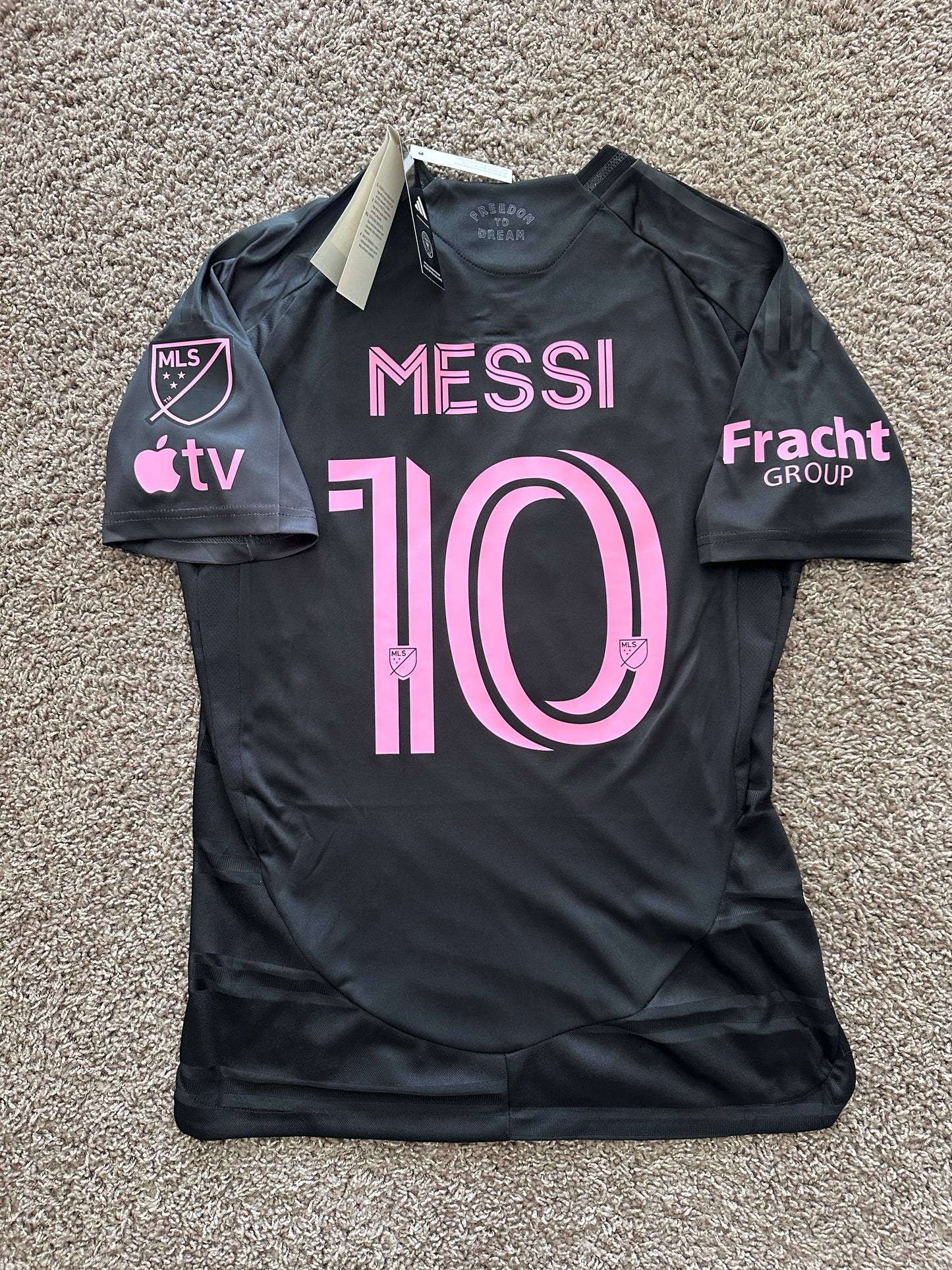 Soccer Jersey Inter Miami Away 2025 Black Lionel Messi #10 Shirt Men size Footba
