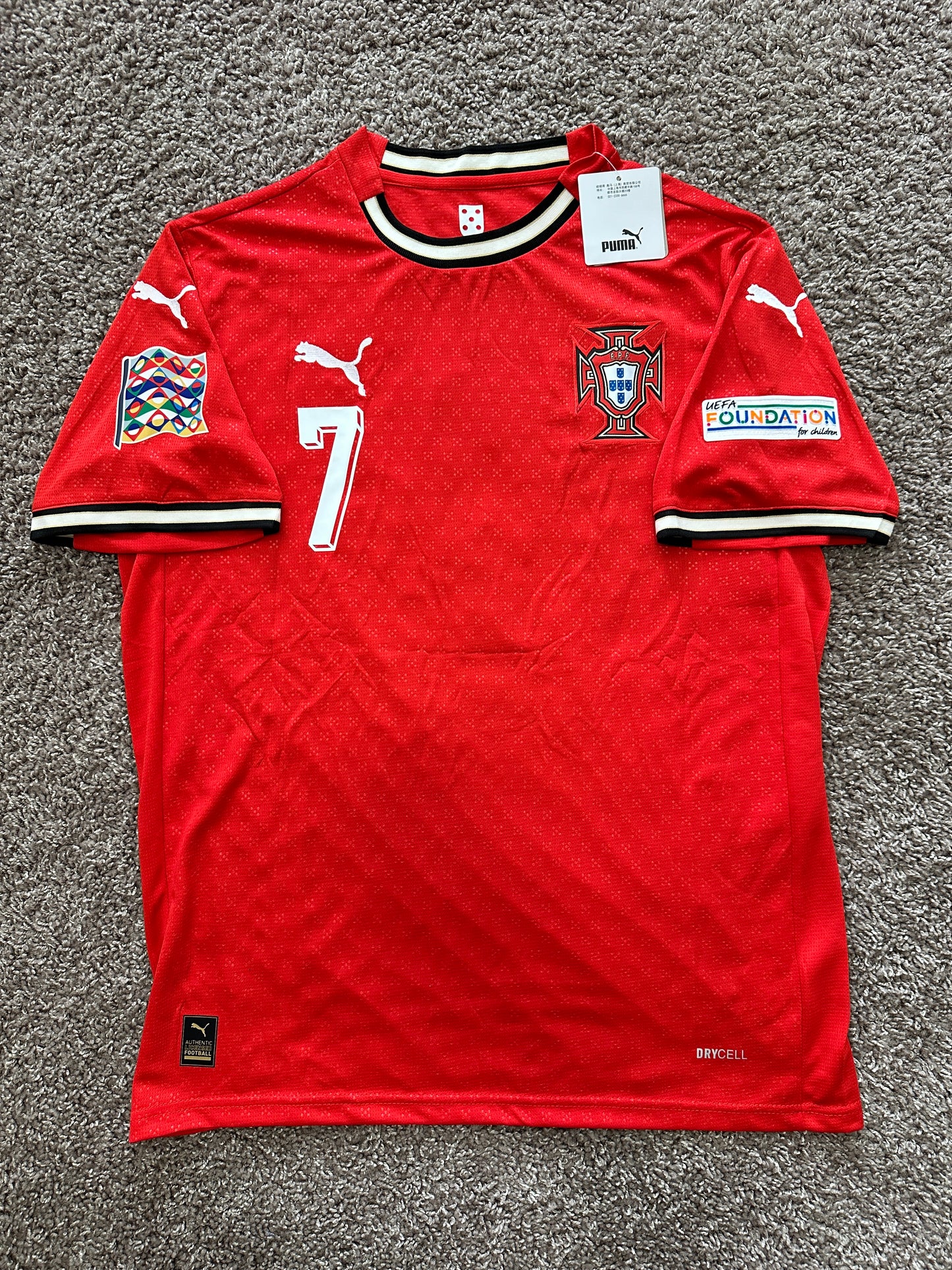 Portugal Cristiano Ronaldo 2025 Jersey Puma Edition Red Men Size