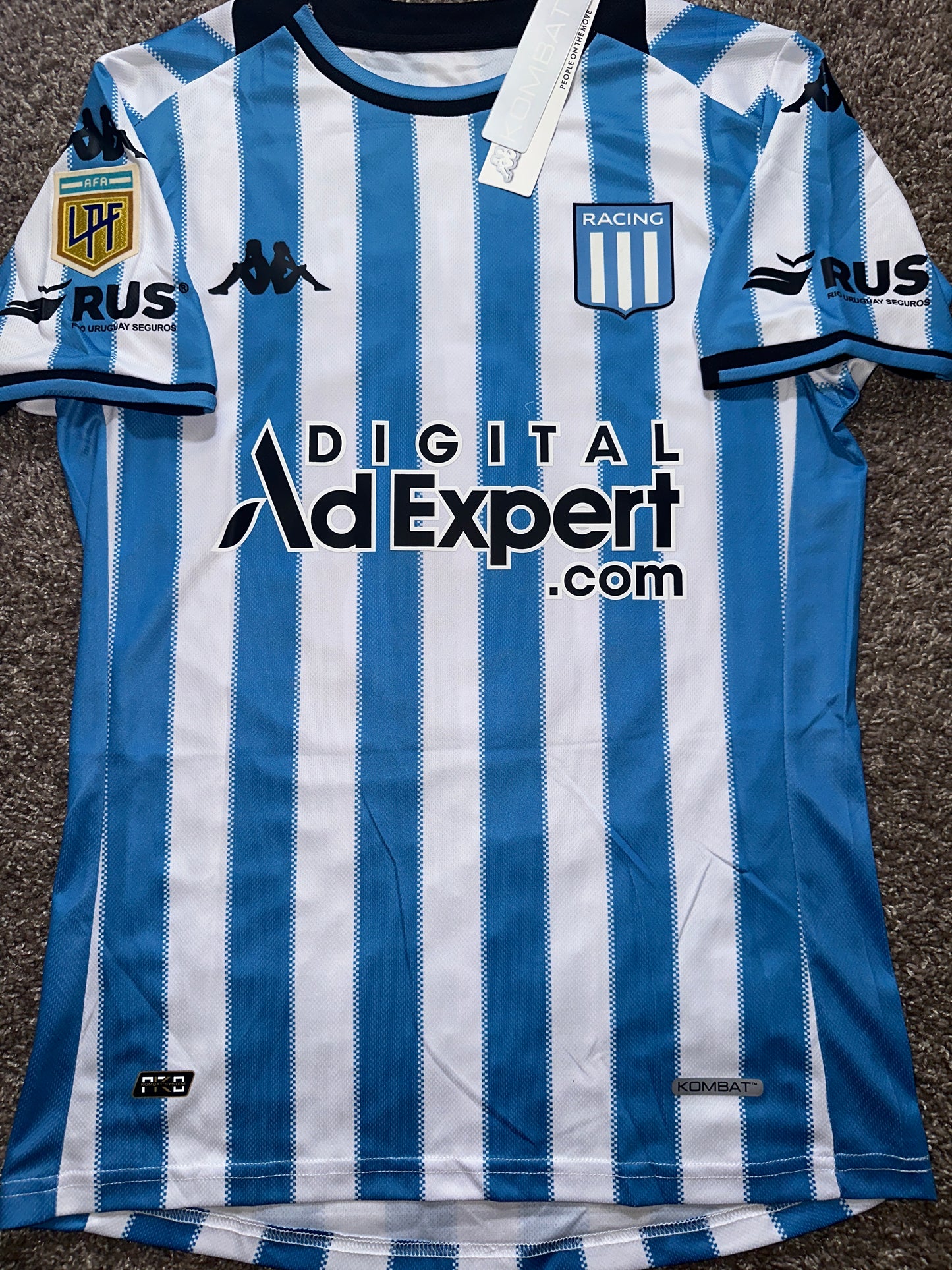 Racing Quintero Jersey Home Blue #8 Player Version Men size