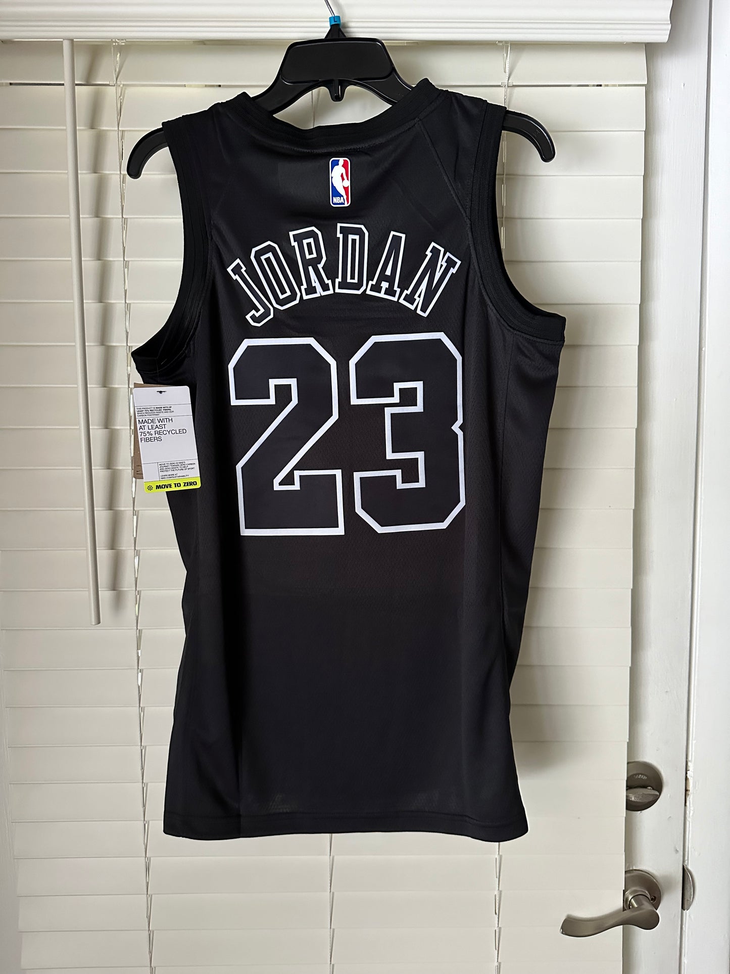 Chicago Bulls Michael Jordan Basketball Jersey Black MVP Edition #23 Men Size Shirt Rings