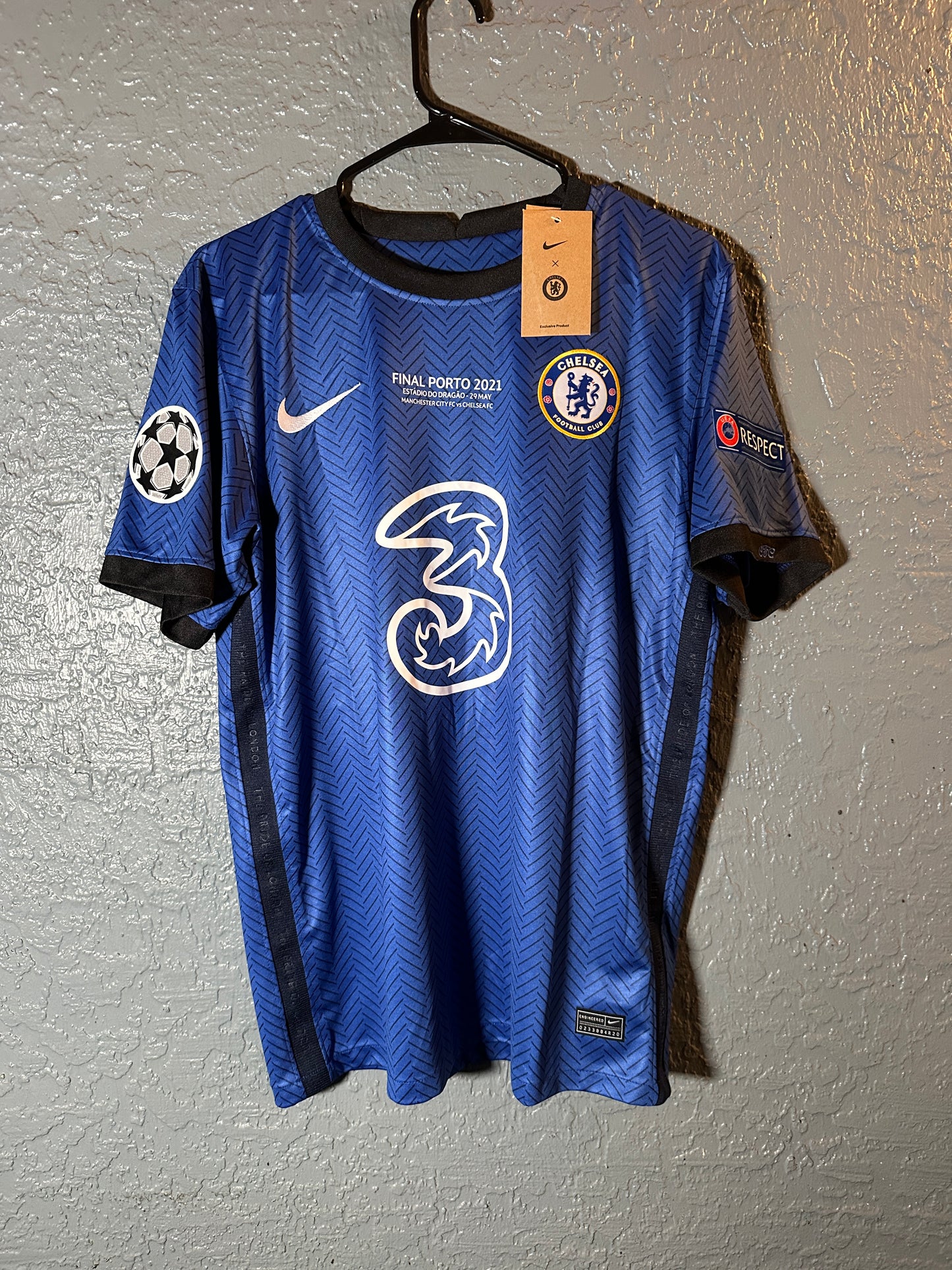 Chelsea Pulisic Soccer Jersey Final Champions 2021 Home Blue