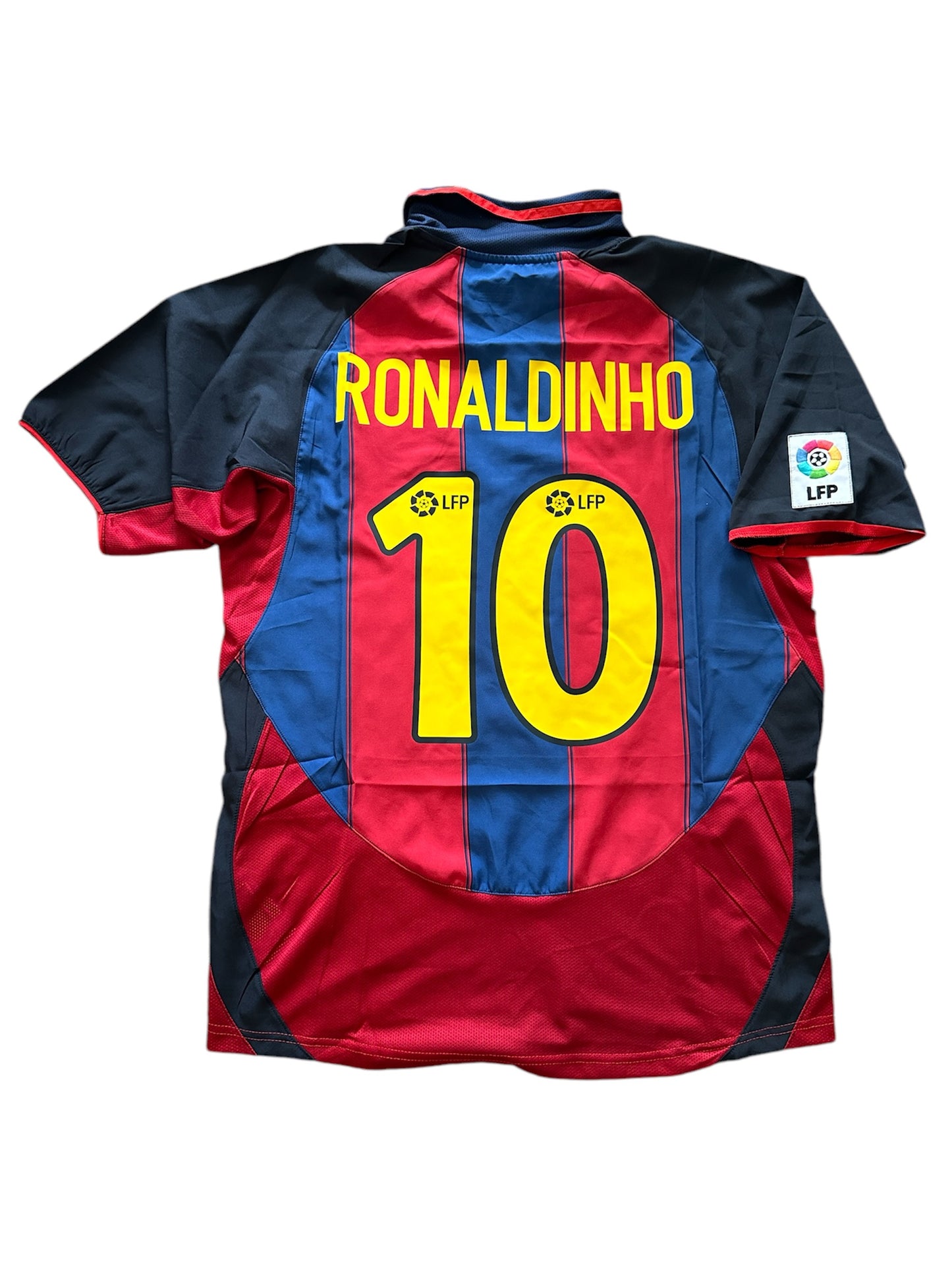 Barcelona Ronaldinho #10 Soccer Jersey Retro Men Size