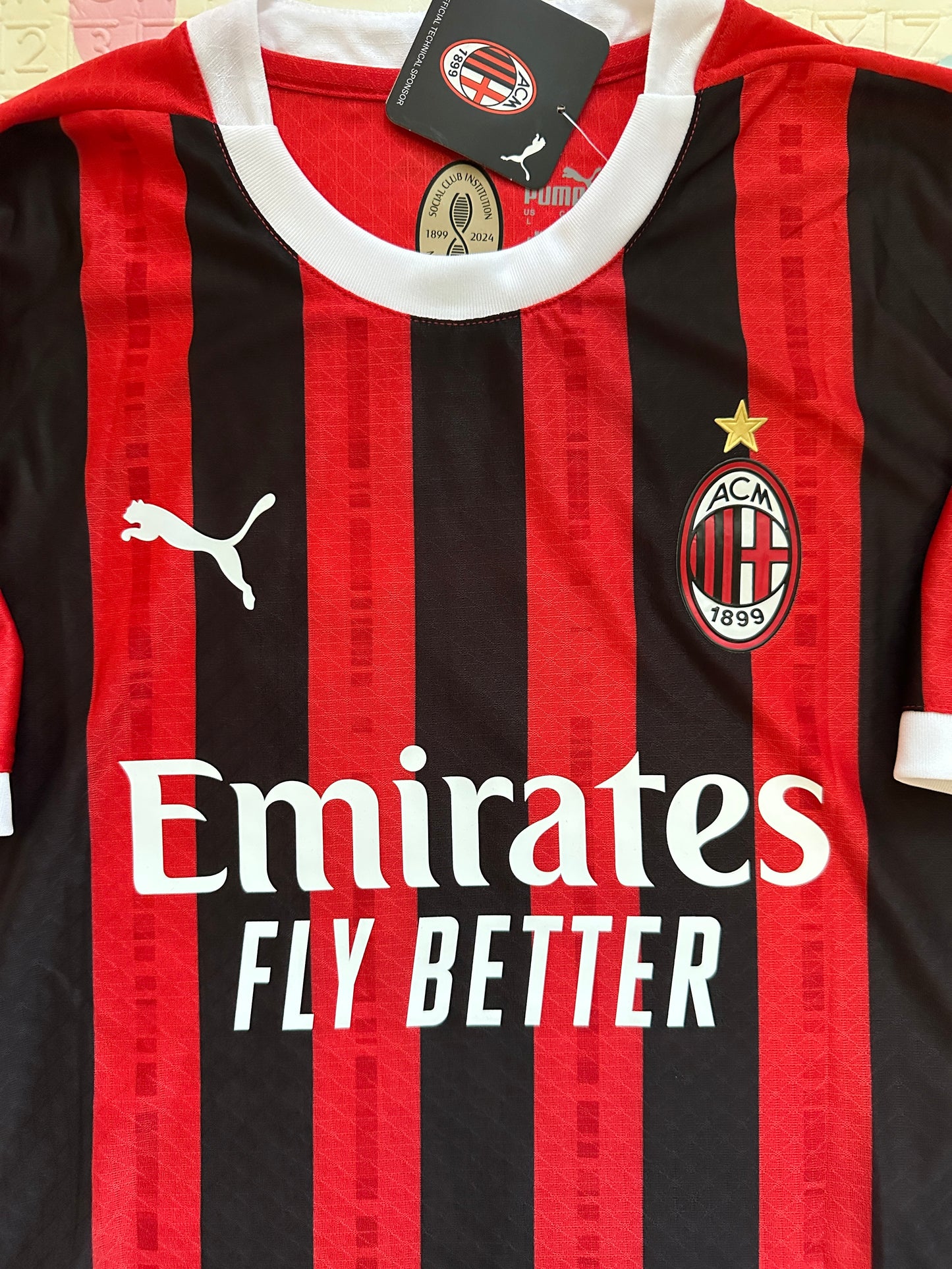 Milan Gimenez Soccer Jersey Red Men Size Player Version