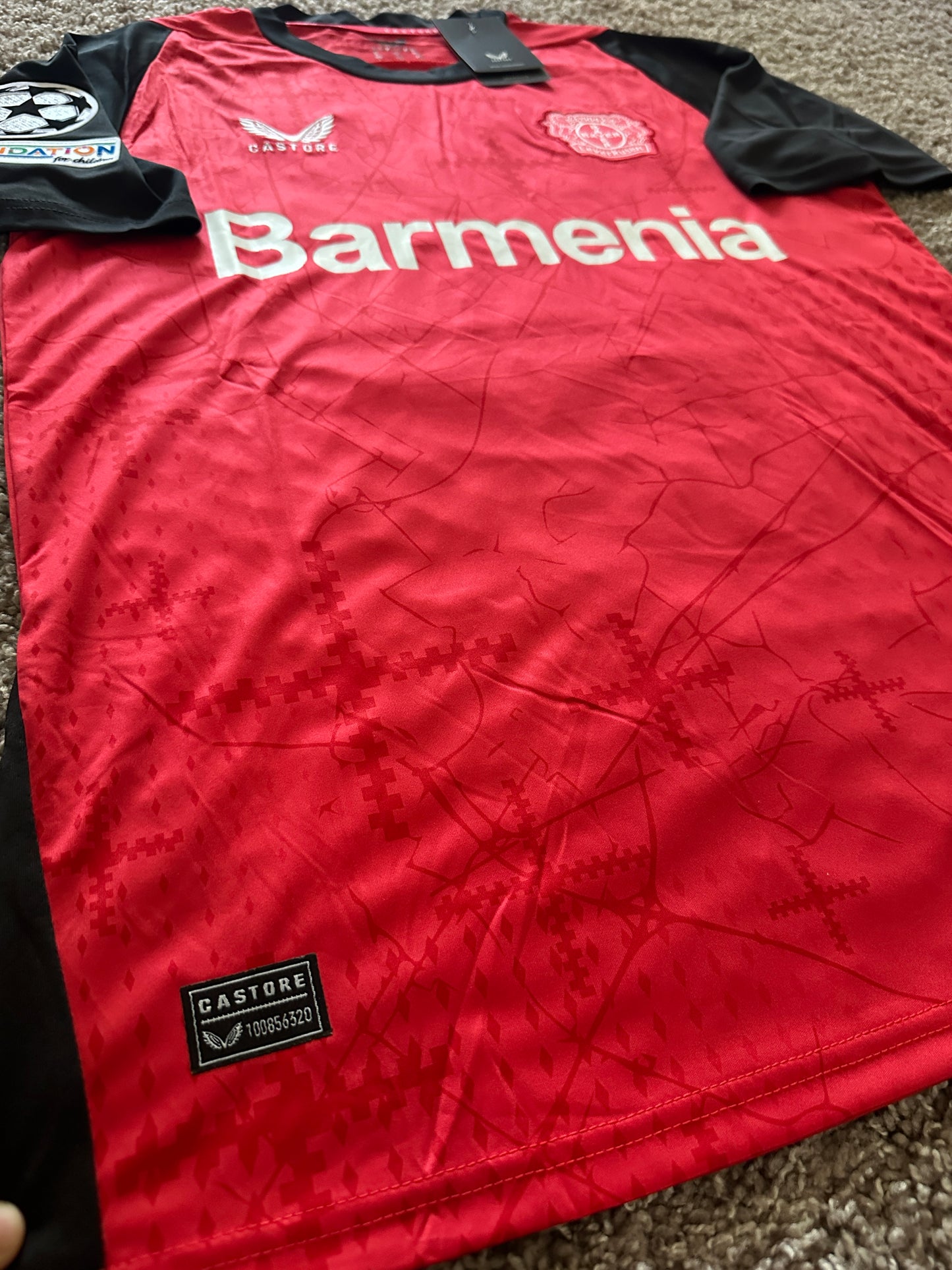 Bayern Leverkusen Florian Wirtz #10 Soccer Jersey 2024/25 Home Red Men Fan Shirt