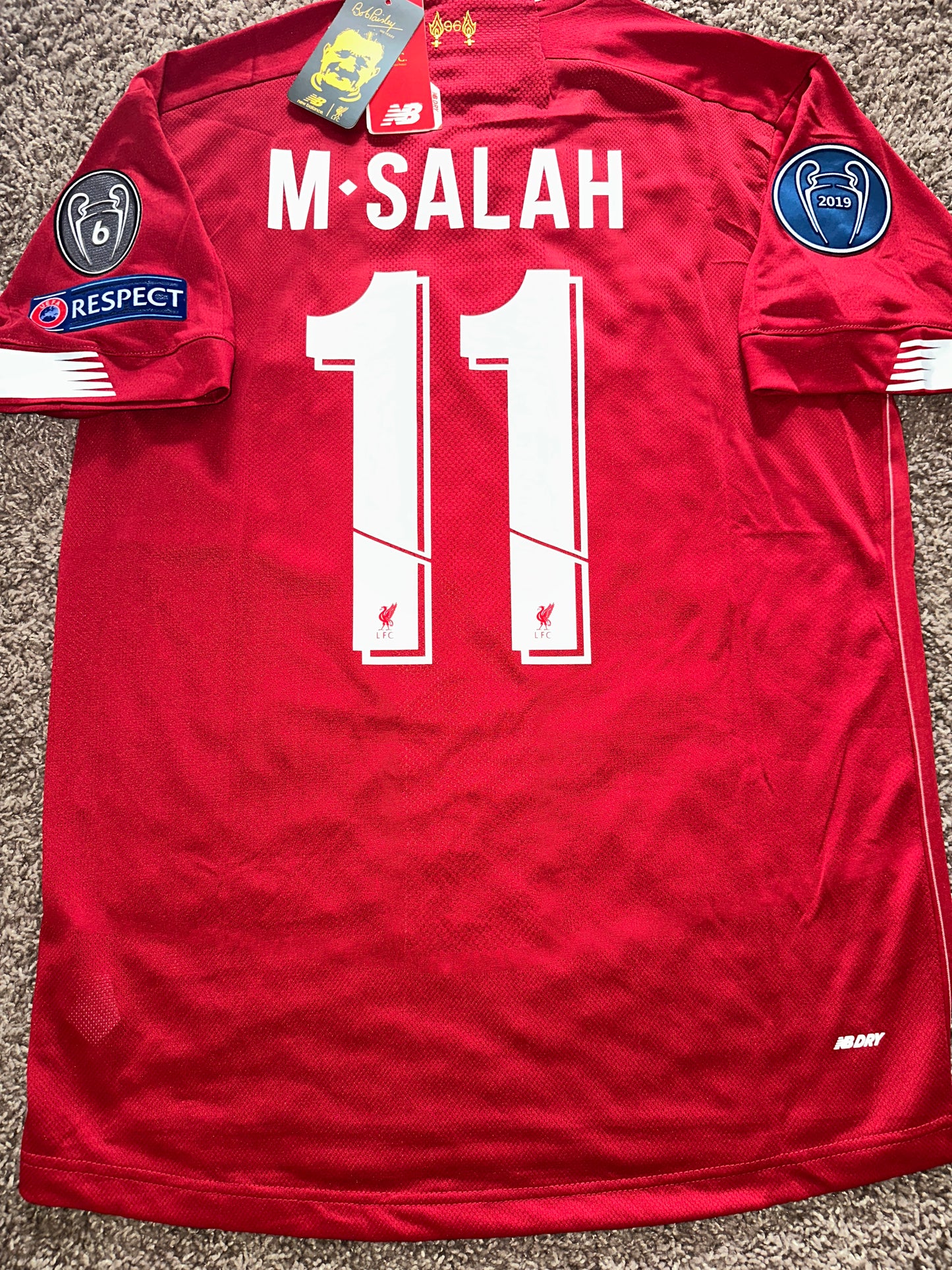 Liverpool M. Salah Soccer Jersey 2019 Red Home Men