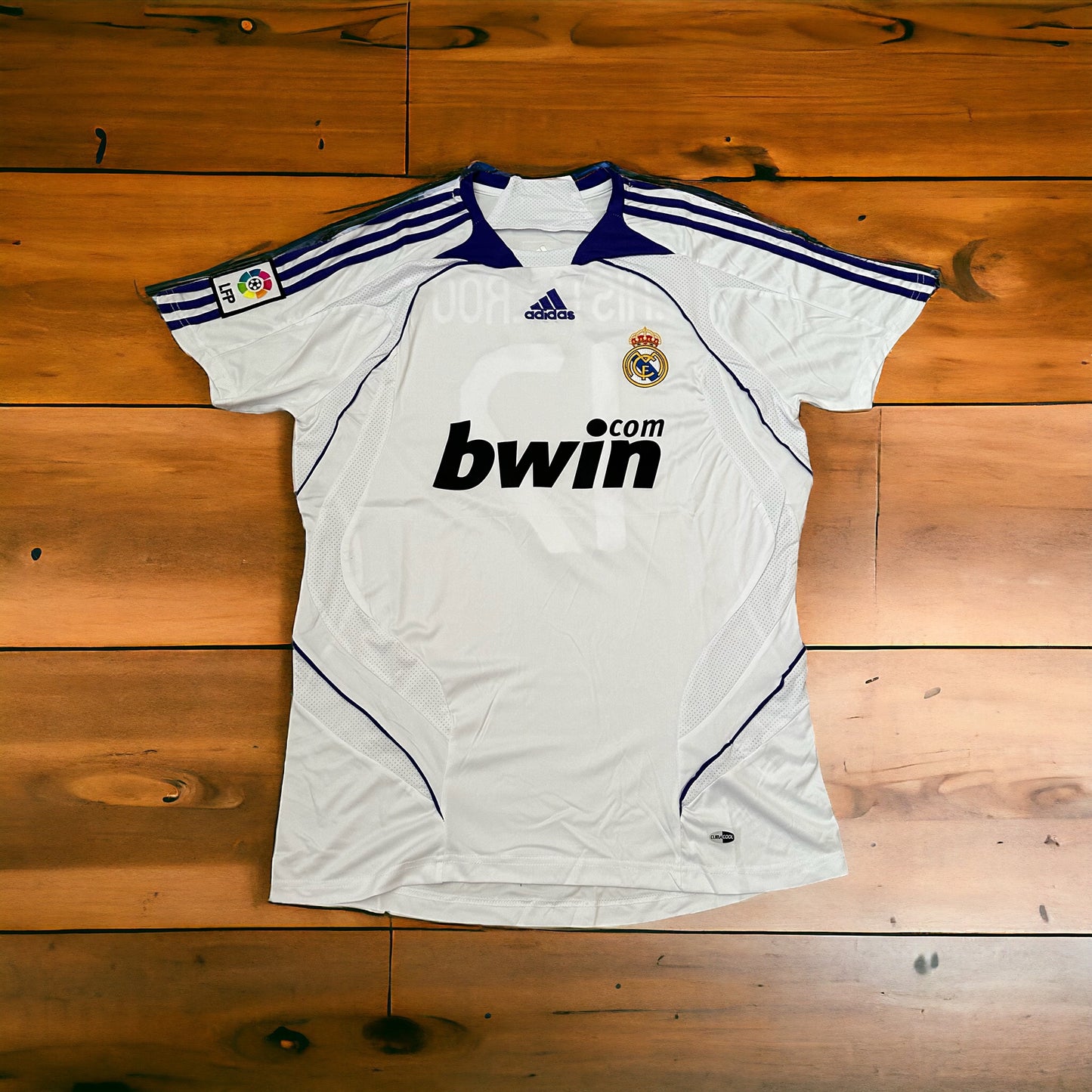 Real Madrid Ruud van Nistelrooy #17 Retro Soccer Jersey 07/08 Home White Men
