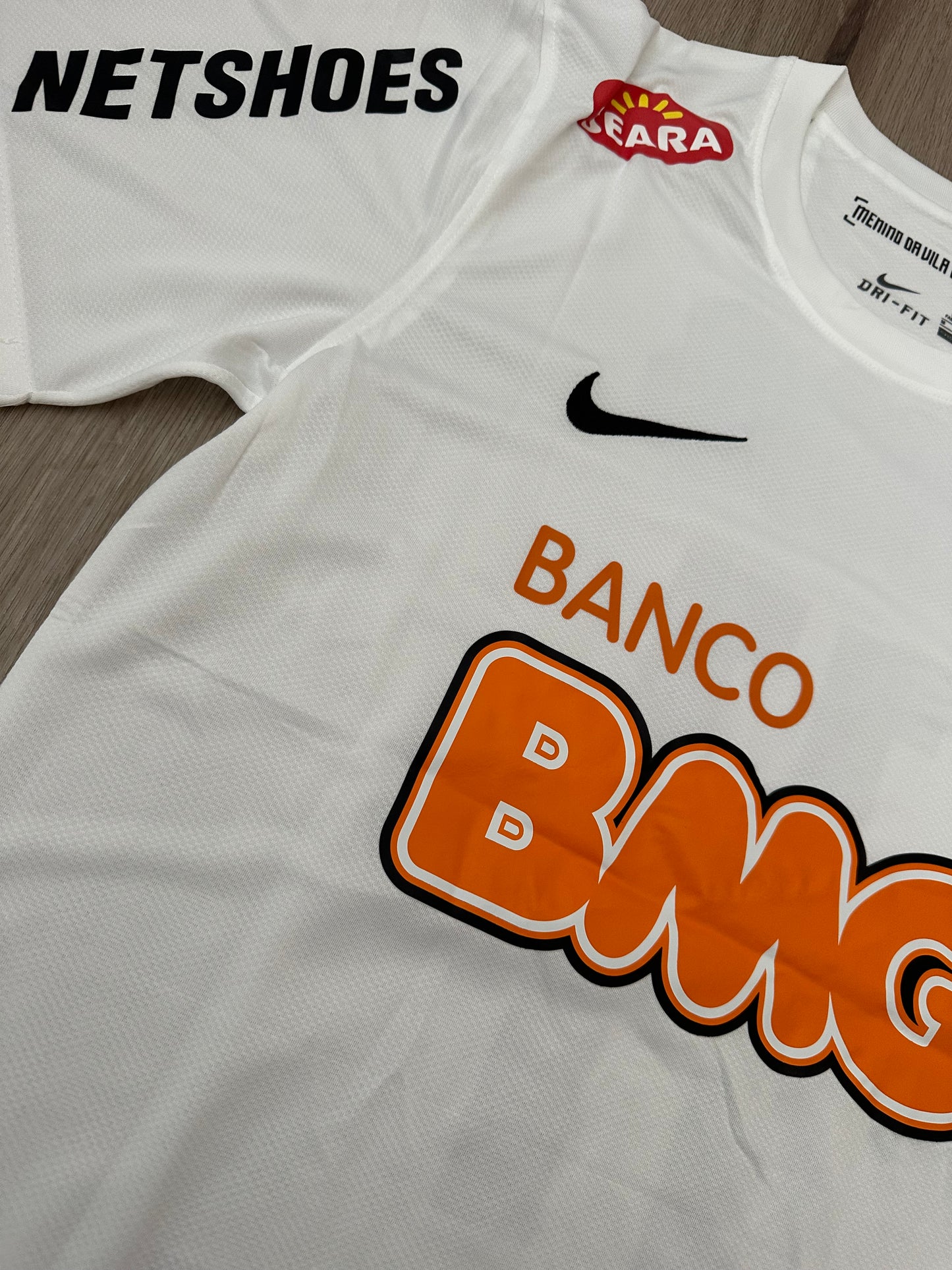 Neymar Jr #11 Santos 11/12 Retro Home White Soccer Jersey True Size Men Shirt