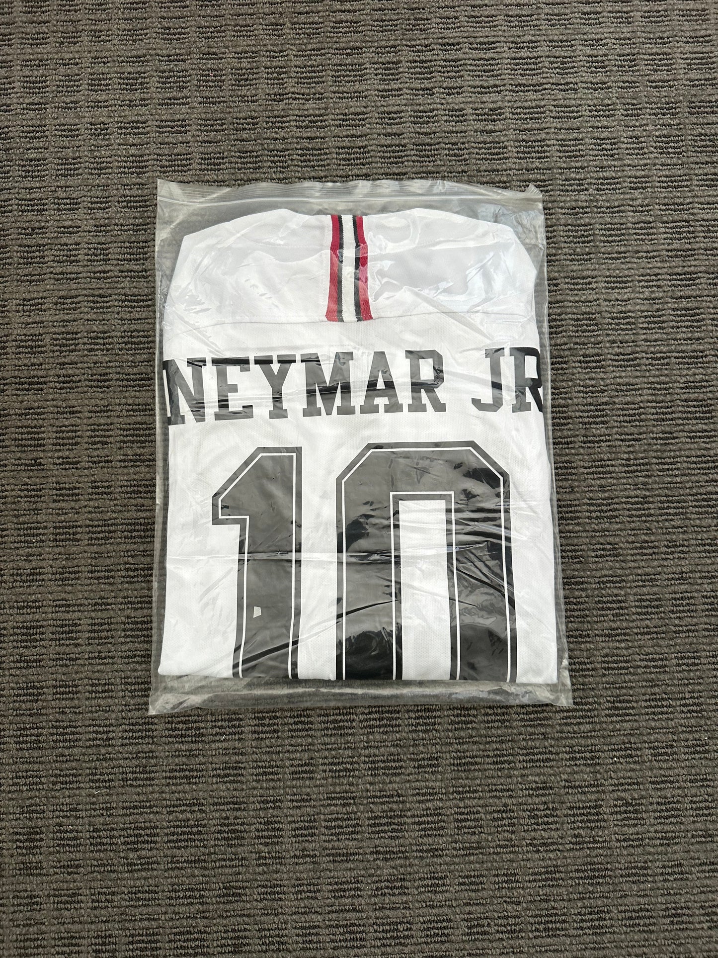 Soccer Jersey Retro PSG 18/19 Neymar Jr #10 Away White Long Sleeves UCL Men Size