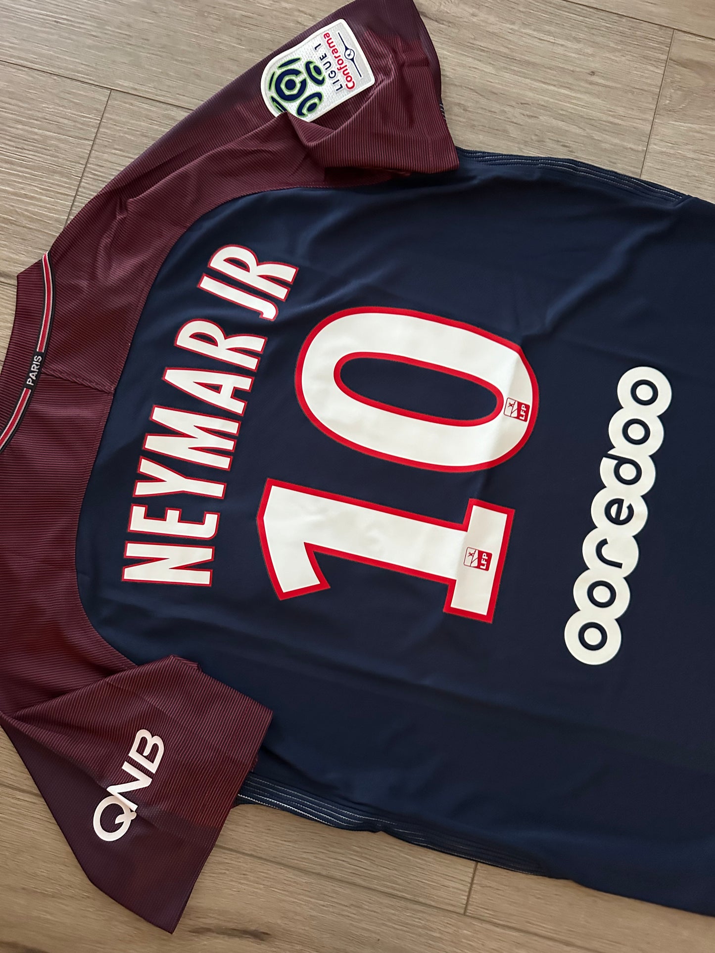 Neymar Jr Soccer Jersey PSG Home Blue 17-18 Football Shirt Retro Men #10 Shirt