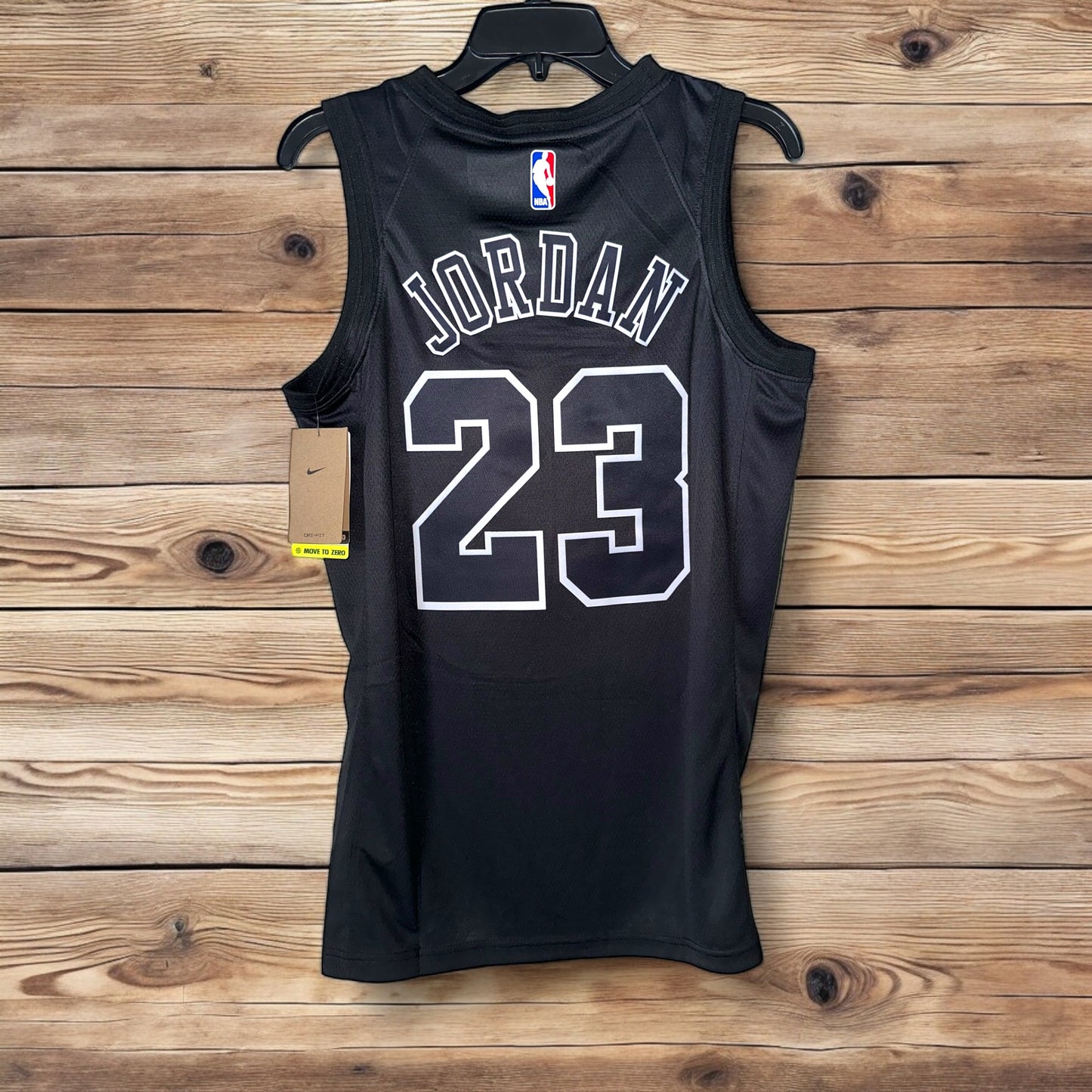 Chicago Bulls Michael Jordan Basketball Jersey Black MVP Edition #23 Men Size Shirt Rings