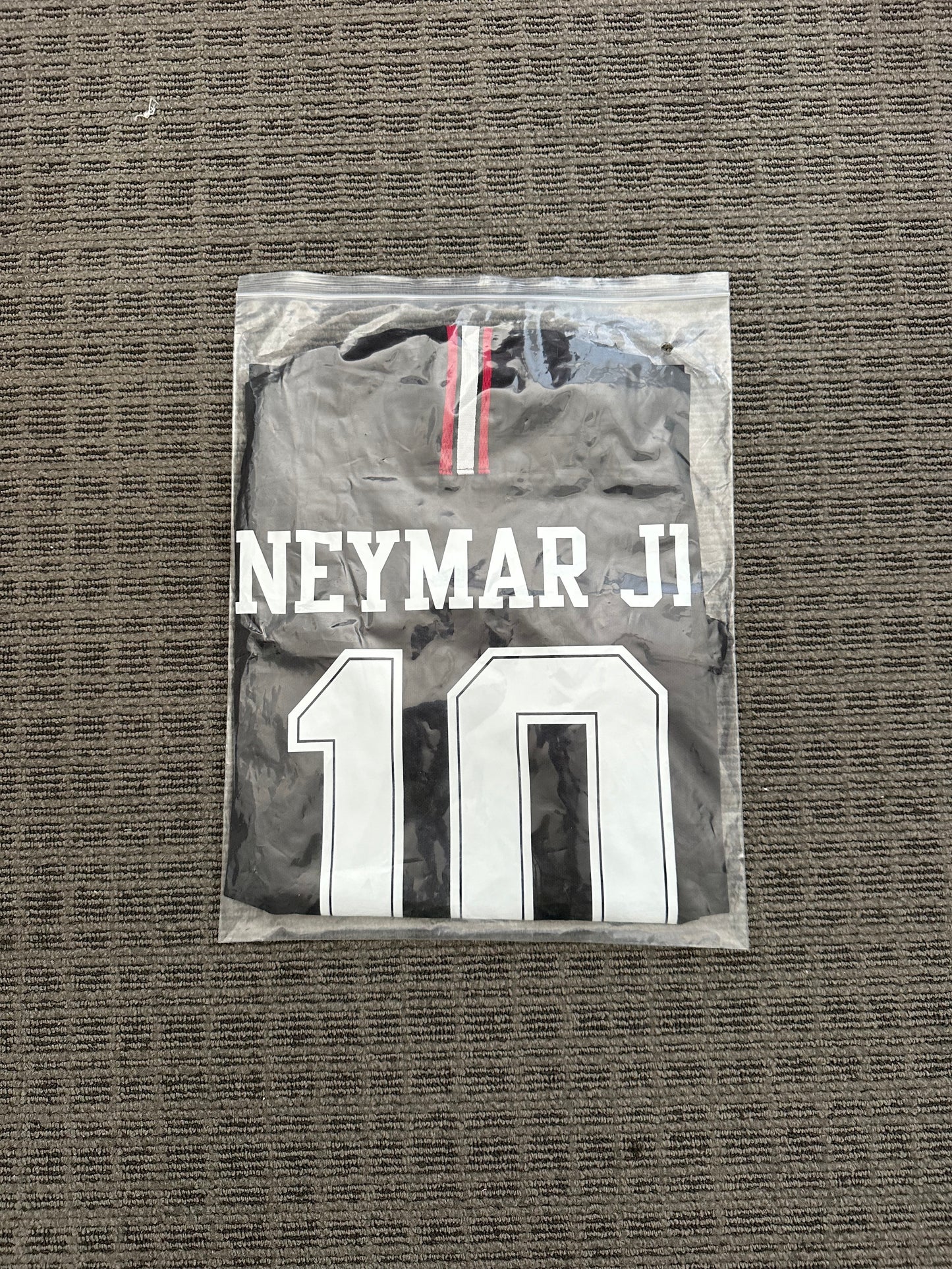 Soccer Jersey Retro PSG 18/19 Neymar Jr #10 Away Black Long Sleeves UCL Men Size