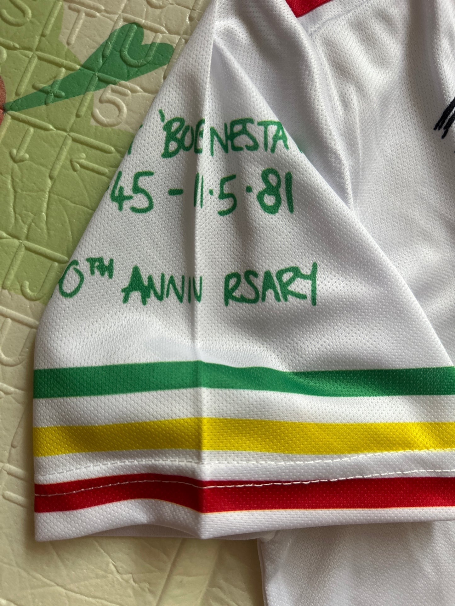 Rare Soccer Jersey Bob Marley Special Edition White Regular Size 2025