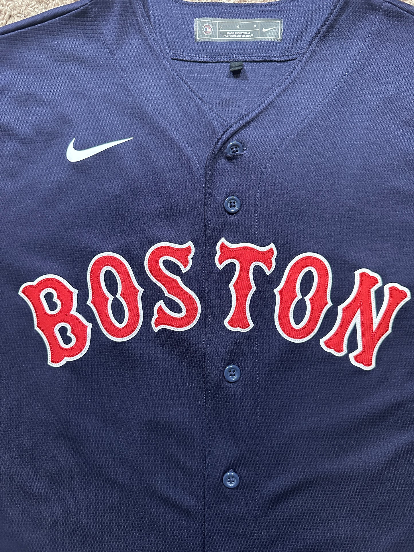 Boston Red Sox David Ortiz #34 Baseball Jersey Navy Men Size T-shirtrt