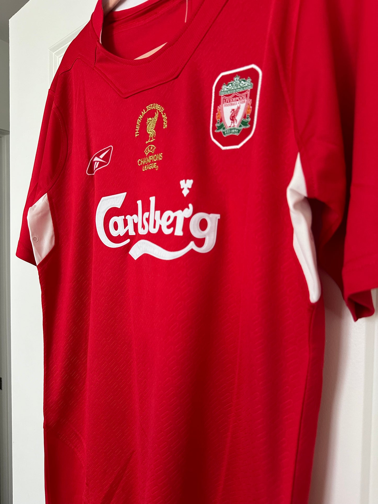 Liverpool Xabi Alonso Final 2005 Red Home Jersey