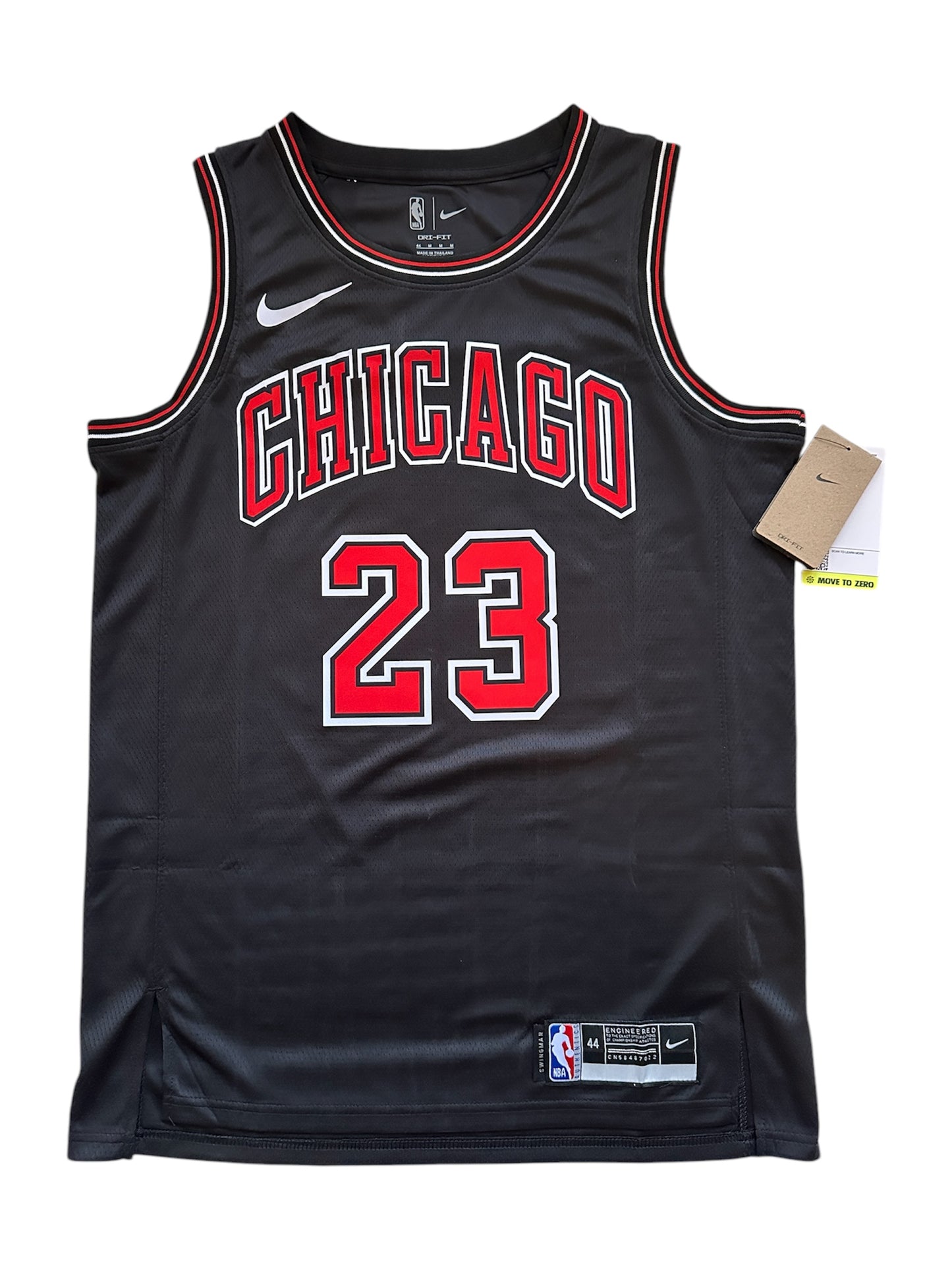 Chicago Bulls Michael Jordan #23 Retro Basketball Jersey Black Men Size