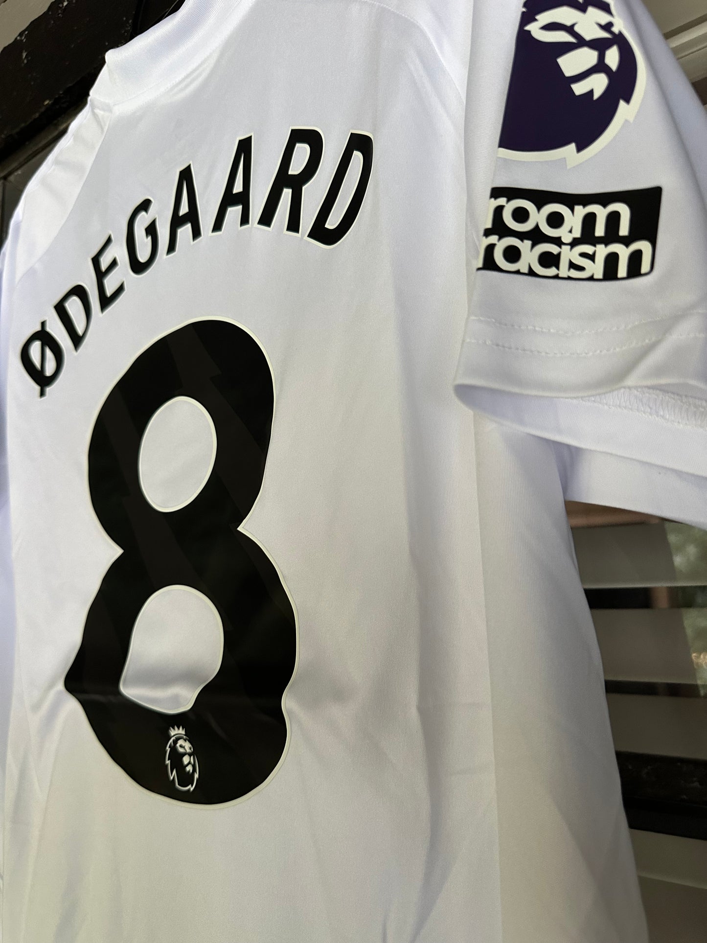 Arsenal Martin Odegaard #8 White Away Soccer Jersey 24/25 Men Size Shirt Club
