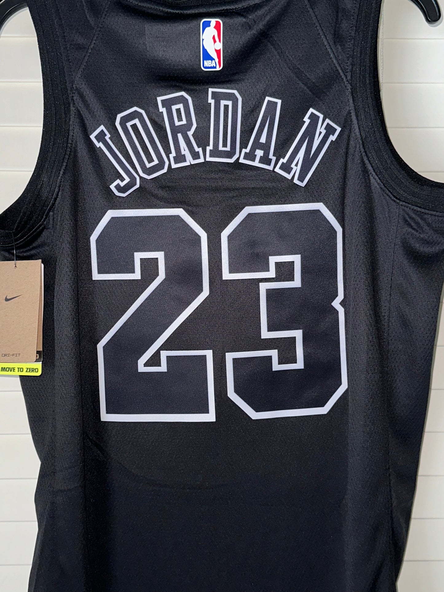 Chicago Bulls Michael Jordan Basketball Jersey Black MVP Edition #23 Men Size Shirt Rings