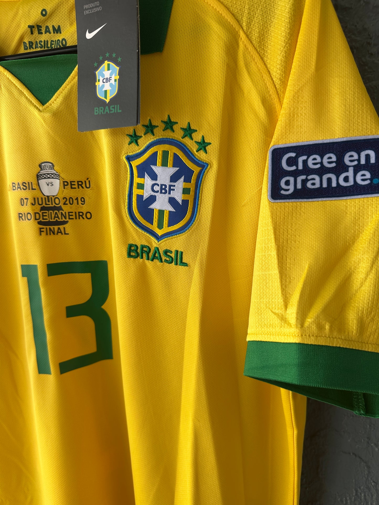 Brazil Dani Alves Jersey 2019 Final Amrican Cup