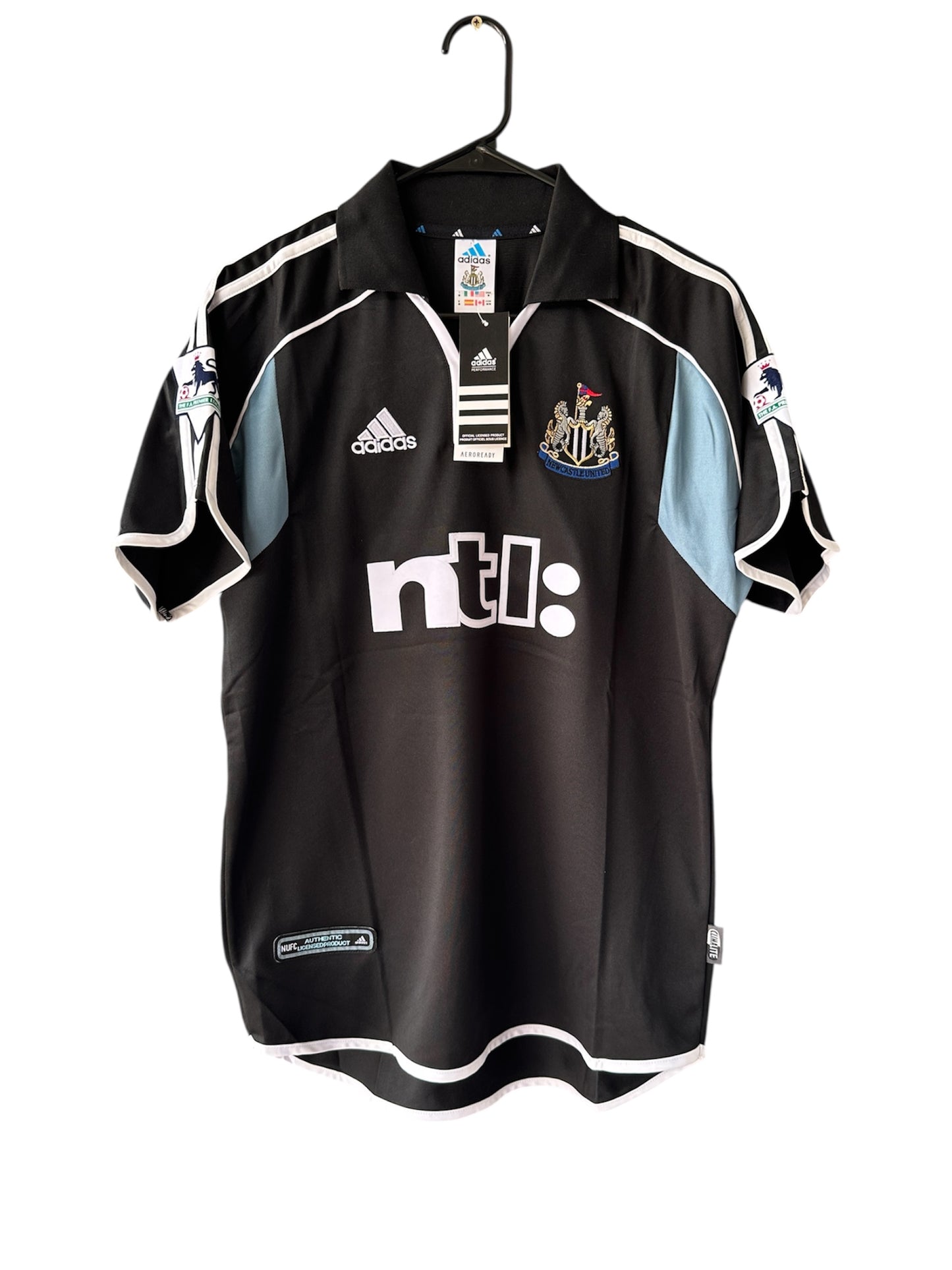 Newcastle Shearer #9 Black Away Jersey – Classic Vintage Kit