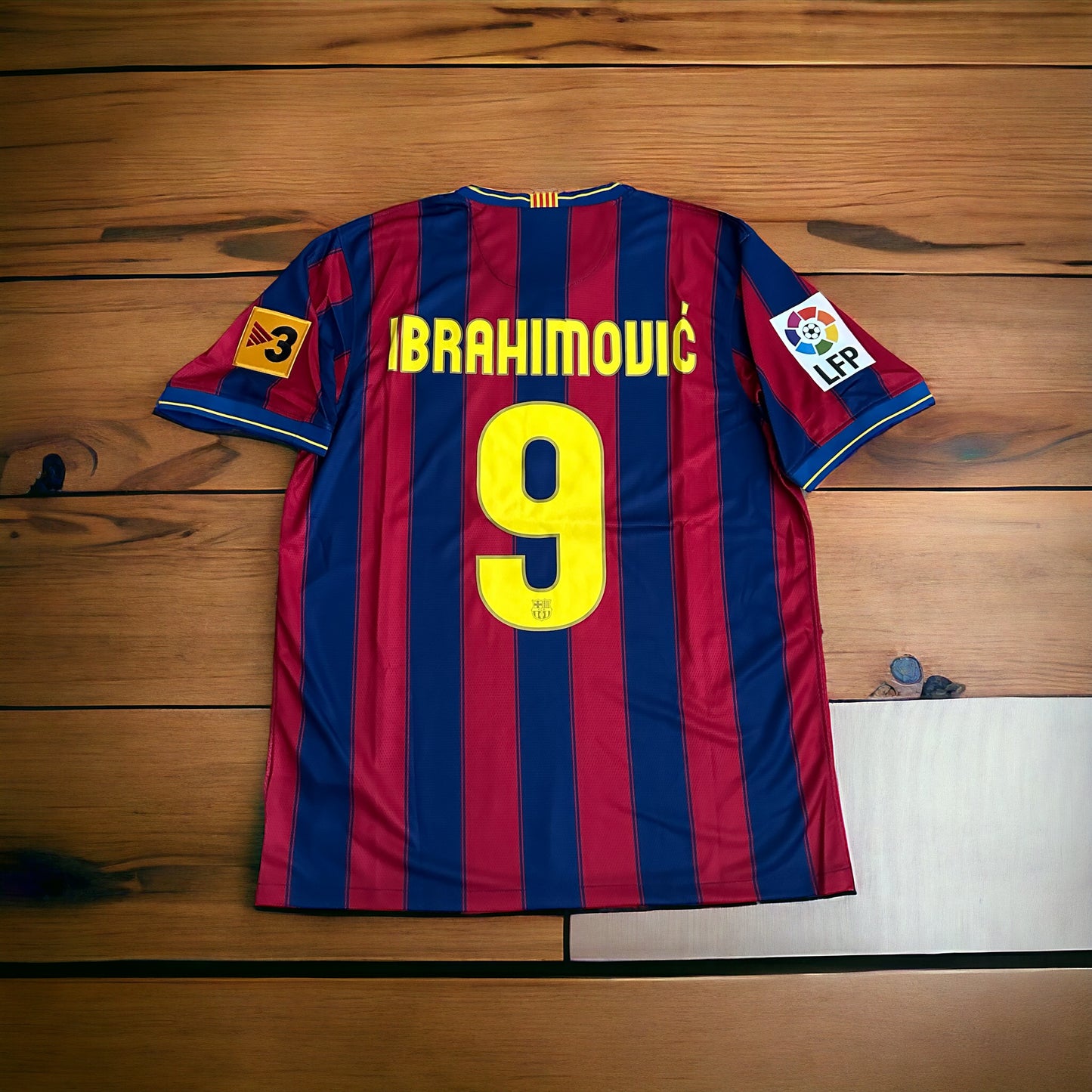 Soccer Jersey Zlatan Ibrahimovic 9 Retro Barcelona 09/10 Home Shirt Red Men Size