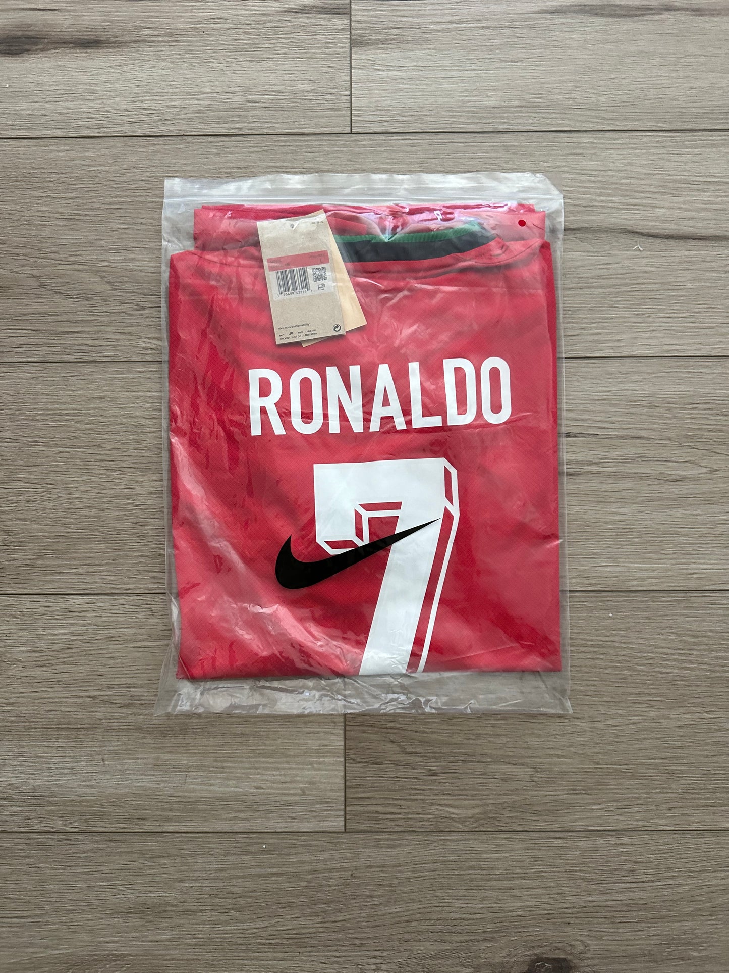 Portugal Soccer Jersey Cristiano Ronaldo #7 Home Red 2024 Eurocup Men Football