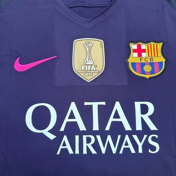Barcelona Messi Away Purple 2016/17 Soccer Jersey #10 Large size Men shirt