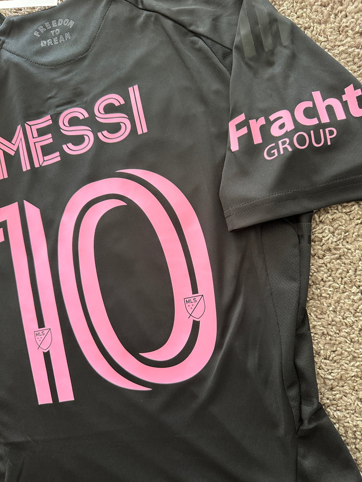 Soccer Jersey Inter Miami Away 2025 Black Lionel Messi #10 Shirt Men size Footba
