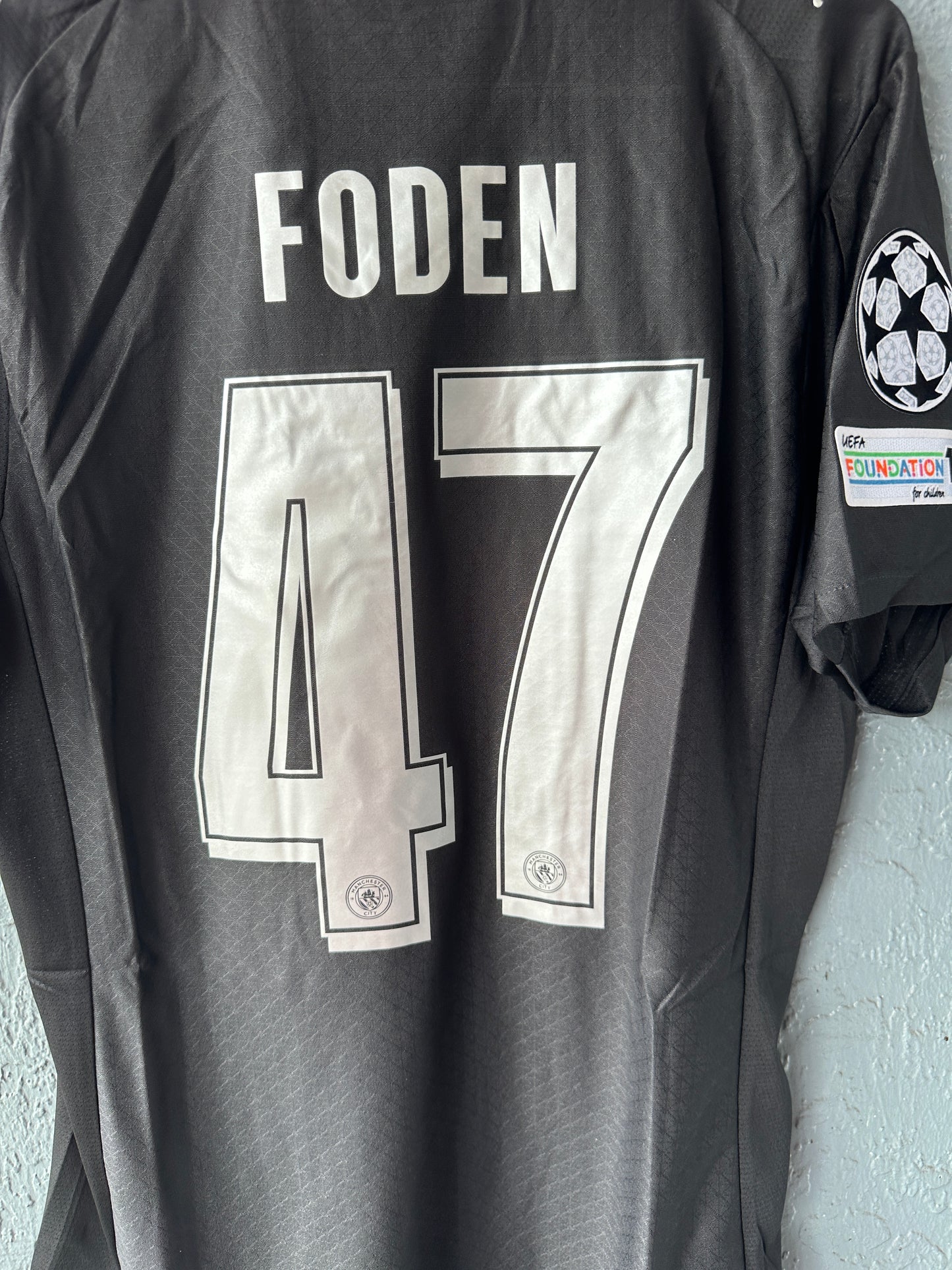 Manchester City Phil Foden #47 Soccer Jersey 2025/26 Black