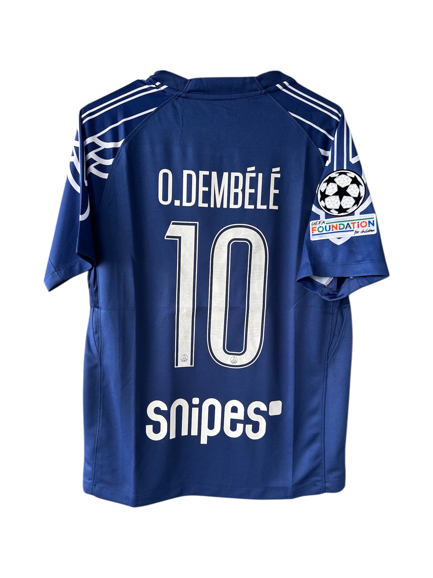 PSG Dembele #10 Third Blue 2024/25 Soccer Jersey UCL Men Size
