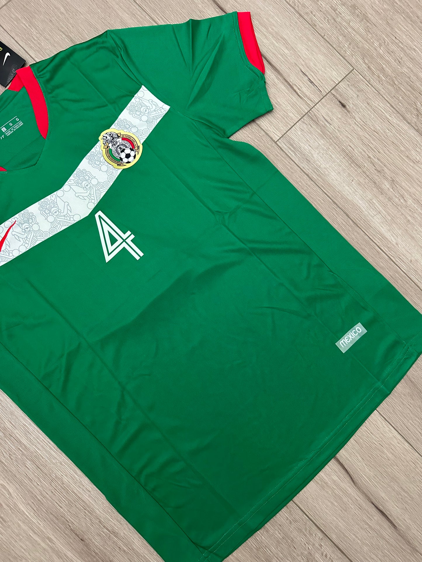 Mexico 2006 FWC Rafael Marquez 4 Retro Soccer Jersey Green Home Men’s Size Shirt