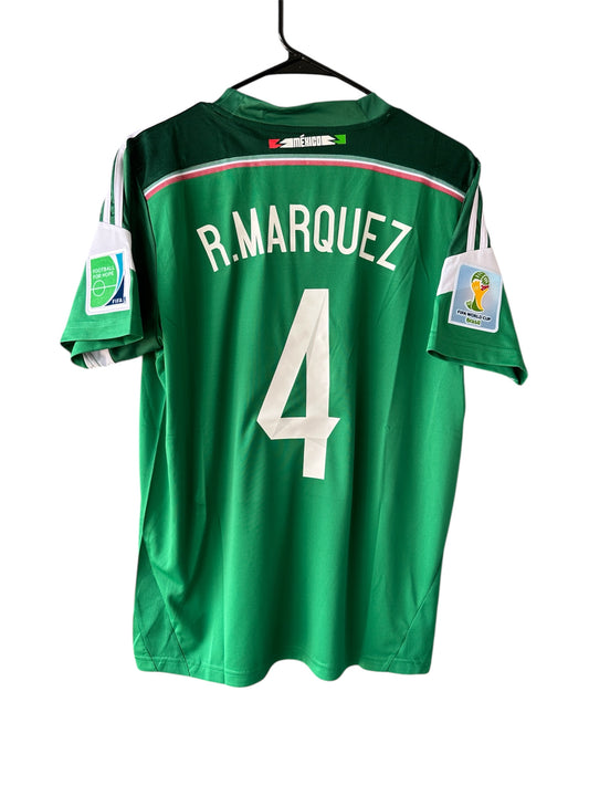 Mexico Rafael Marquez #4 Home Jersey 2014 World Cup