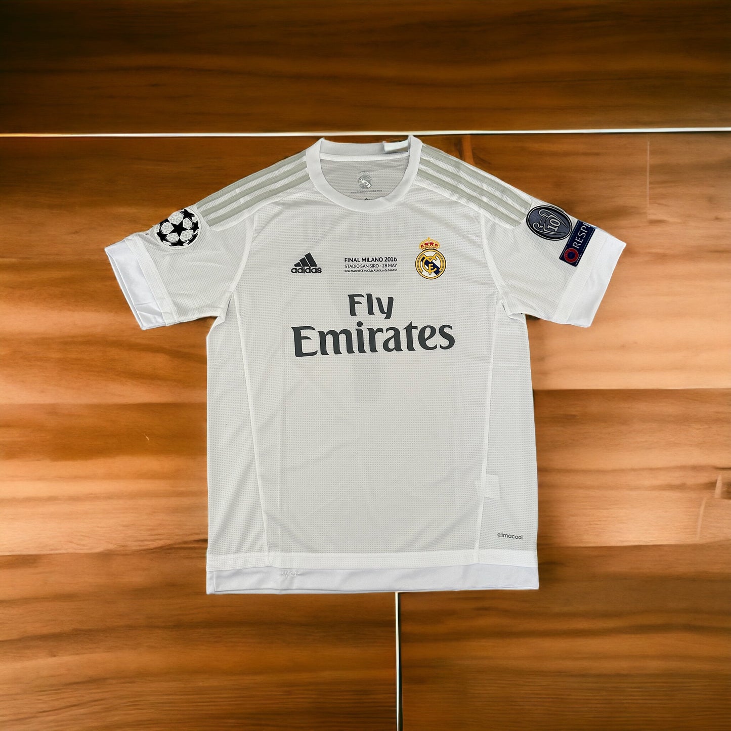 Real Madrid Cristiano Ronaldo Soccer Jersey 2016 Final UCL Home #7 Men Size